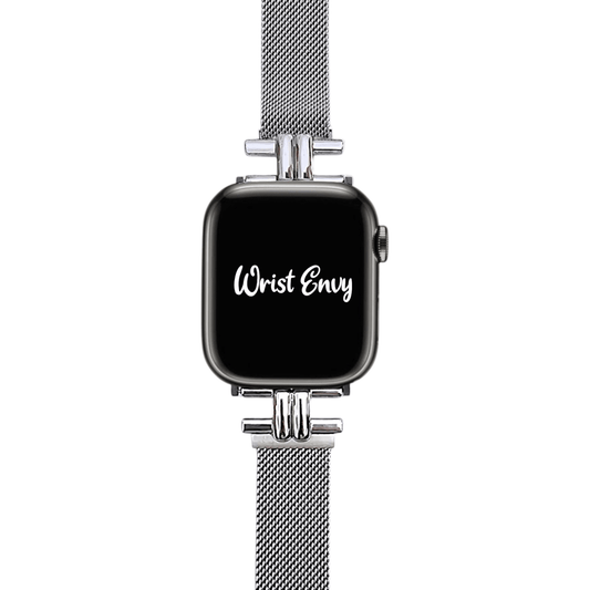Sera Slim Milanese Mesh Bracelet for Apple Watch Silver - Wrist Envy