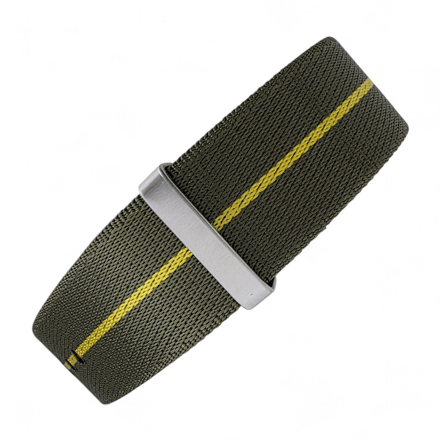 Serica 1.8mm Thick Nylon Military Watch Strap 18mm 20mm 22mm Army Green Yellow - Wrist Envy