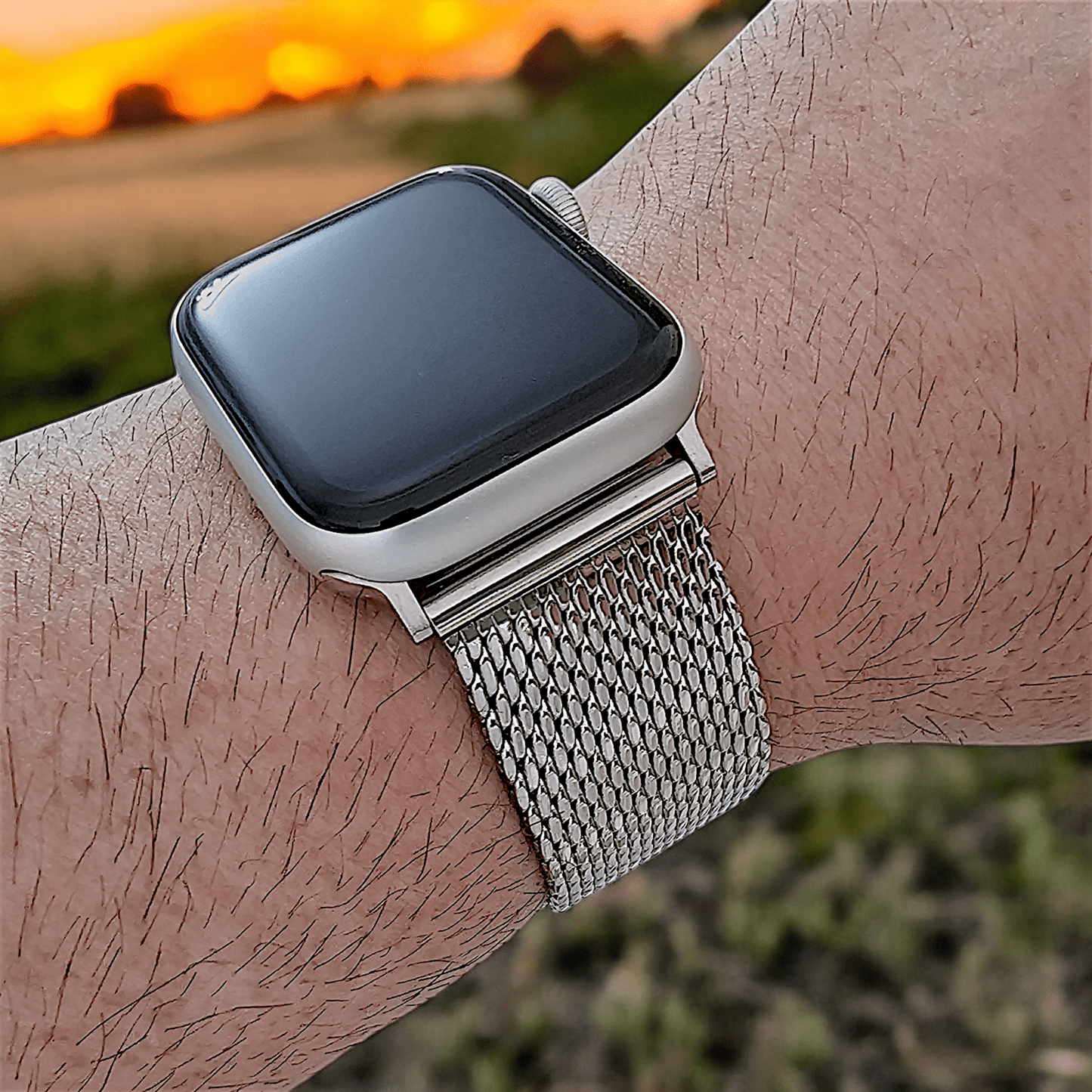Shark Mesh 2.6mm Thick 316L Stainless Steel Bracelet For Apple Iwatch - Wrist Envy