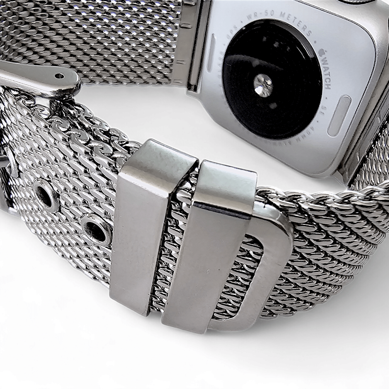 Shark Mesh 2.6mm Thick 316L Stainless Steel Bracelet For Apple Iwatch - Wrist Envy