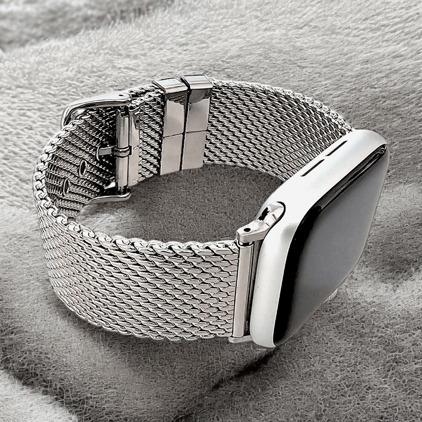 Shark Mesh 2.6mm Thick 316L Stainless Steel Bracelet For Apple Iwatch - Wrist Envy