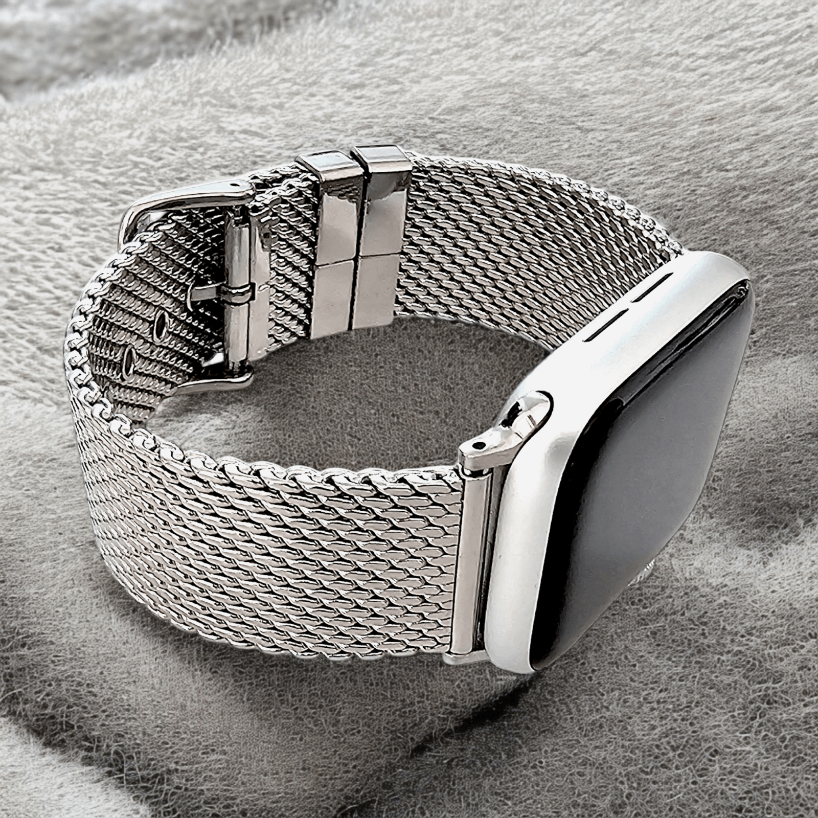 Shark Mesh 2.6mm Thick 316L Stainless Steel Bracelet For Apple Iwatch - Wrist Envy