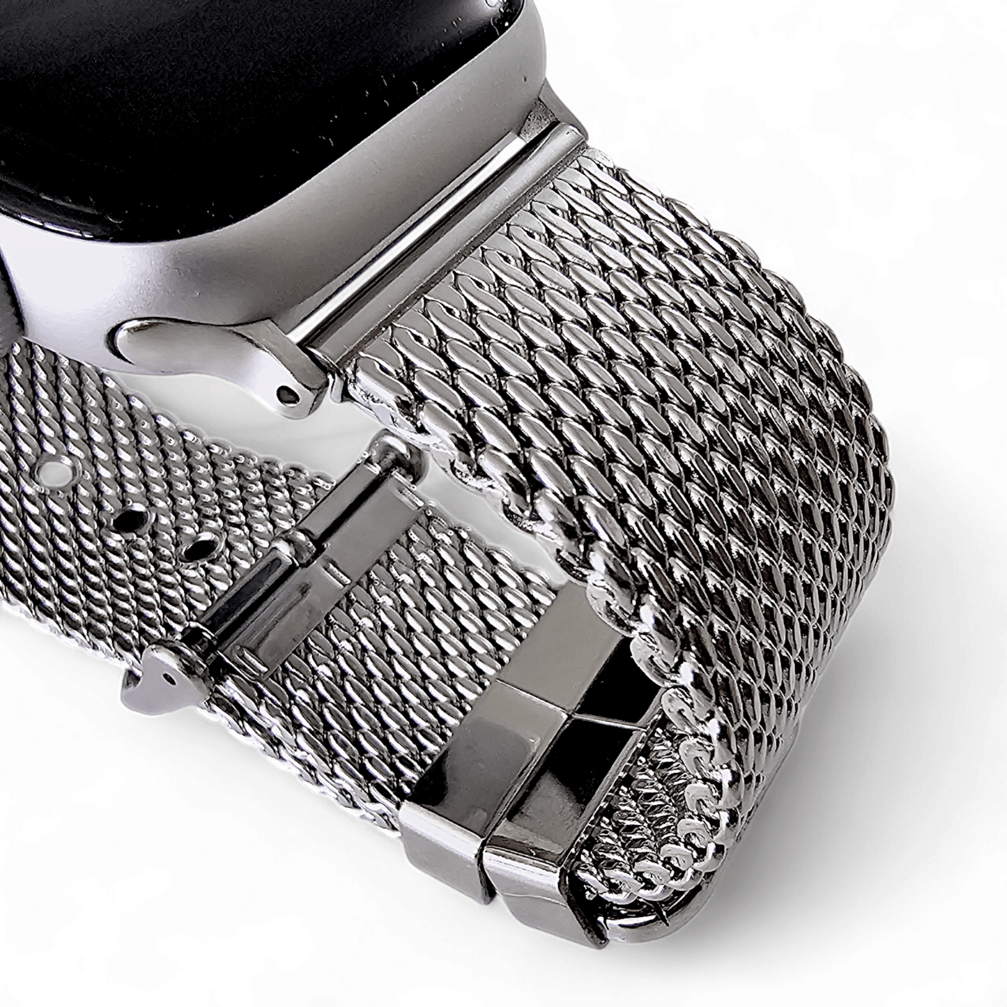 Shark Mesh 2.6mm Thick 316L Stainless Steel Bracelet For Apple Iwatch - Wrist Envy