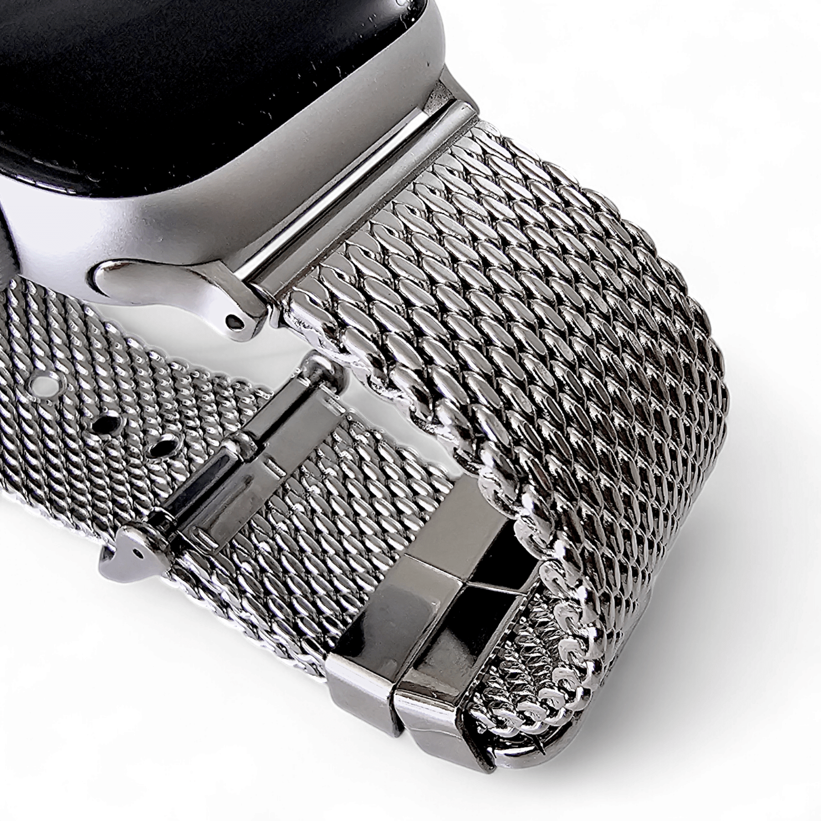 Shark Mesh 2.6mm Thick 316L Stainless Steel Bracelet For Apple Iwatch - Wrist Envy