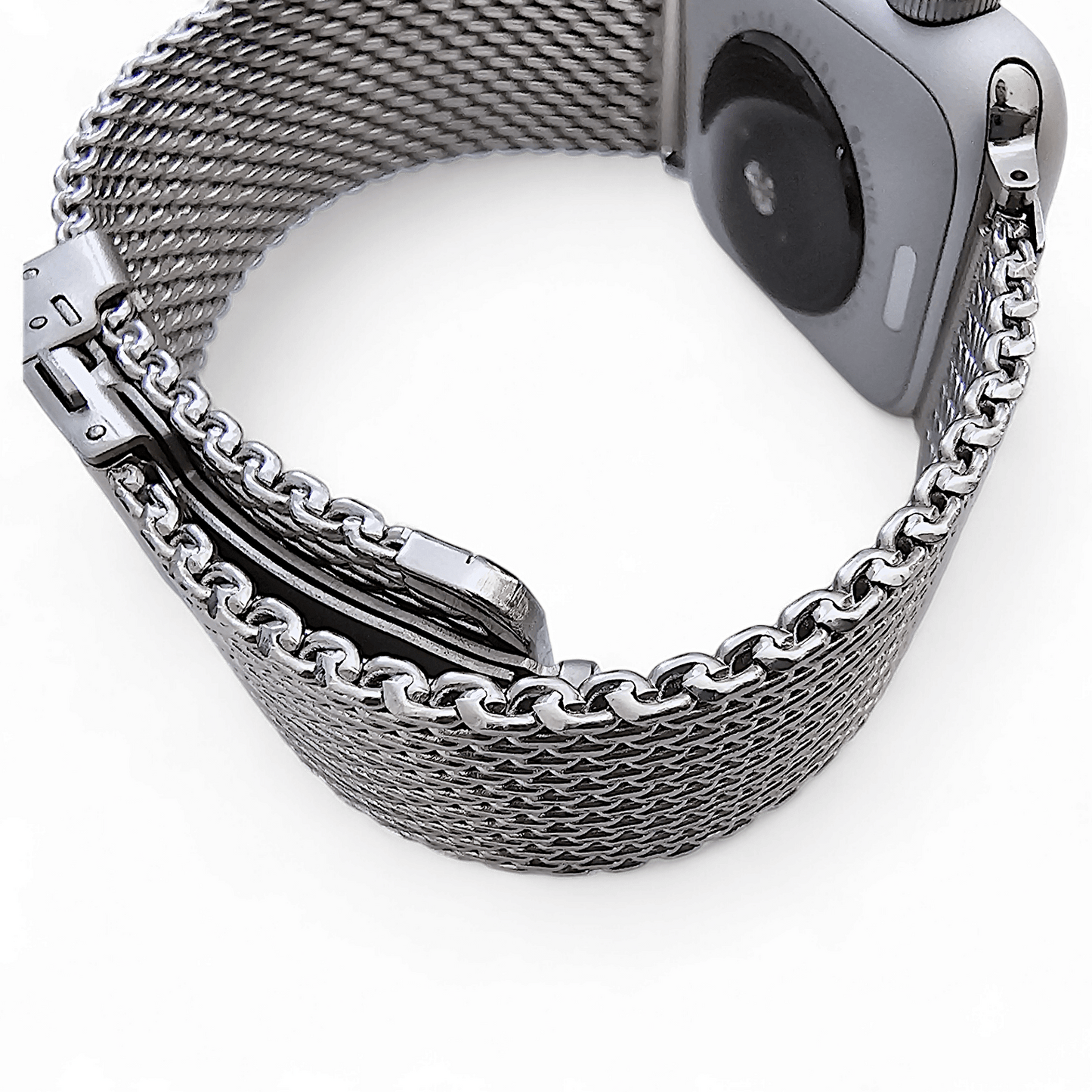 Shark Mesh 2.7mm Thick 316L Steel Bracelet For Apple Watch - Wrist Envy