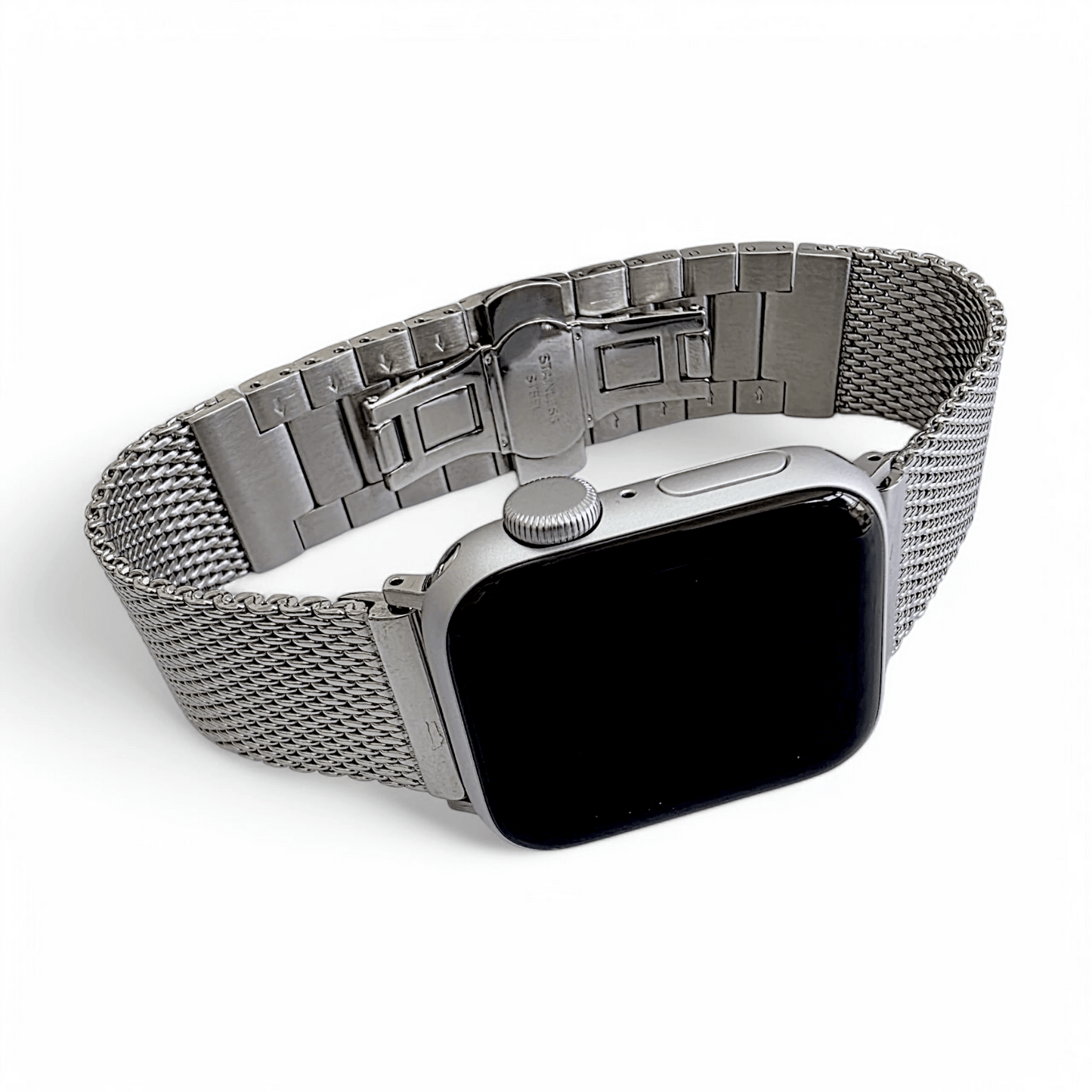 Shark Mesh 3mm Thick 316L Steel Bracelet For Apple Watch - Wrist Envy