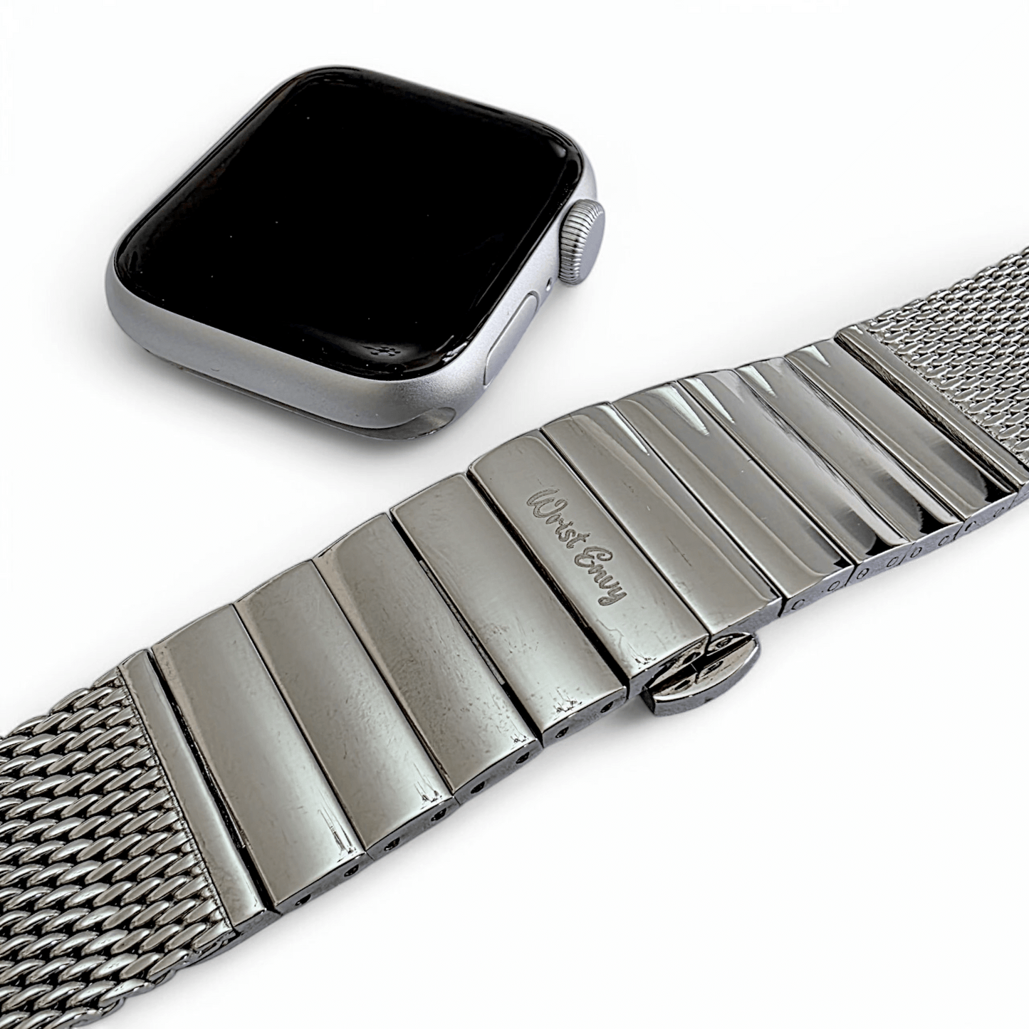 Shark Mesh 3mm Thick 316L Steel Bracelet For Apple Watch - Wrist Envy