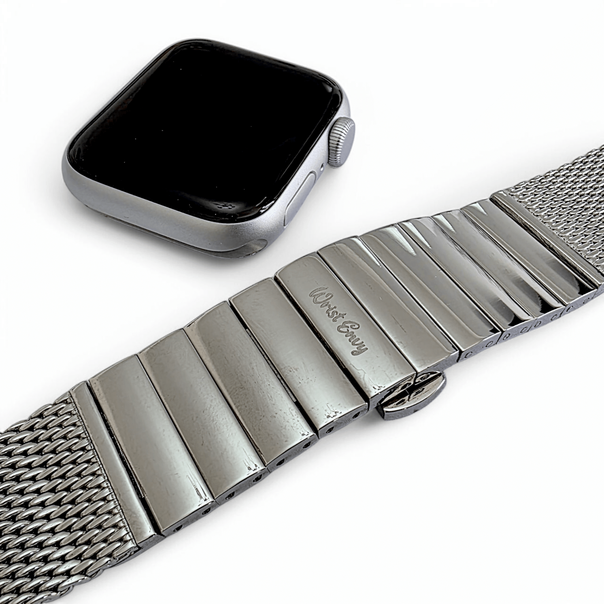 Shark Mesh 3mm Thick 316L Steel Bracelet For Apple Watch - Wrist Envy