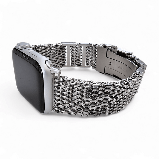 Shark Mesh 4.2mm Thick 316L Steel Bracelet For Apple Watch - Wrist Envy