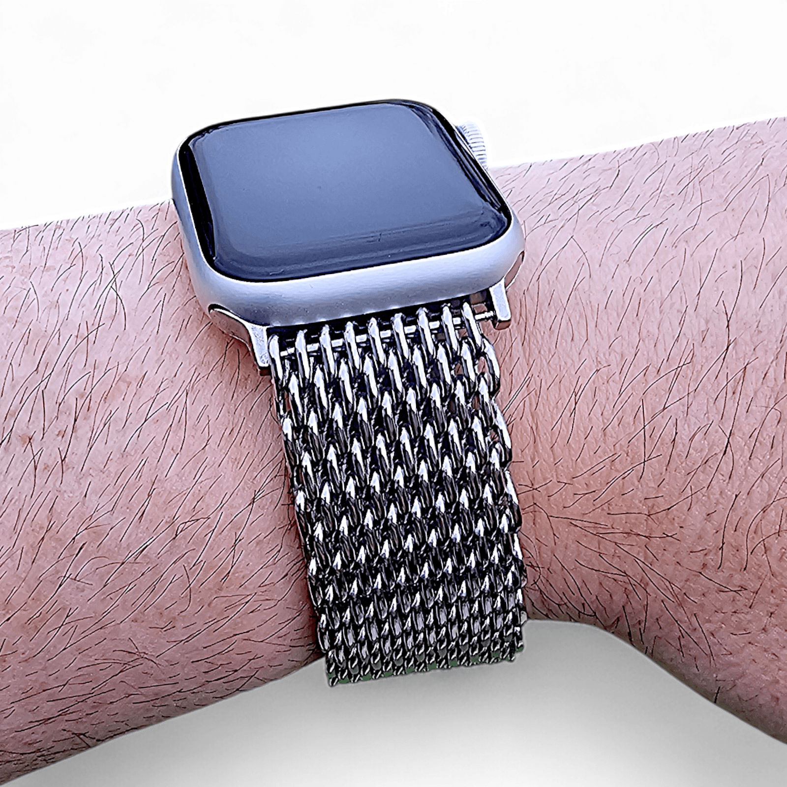 Shark Mesh 4.2mm Thick 316L Steel Bracelet For Apple Watch - Wrist Envy