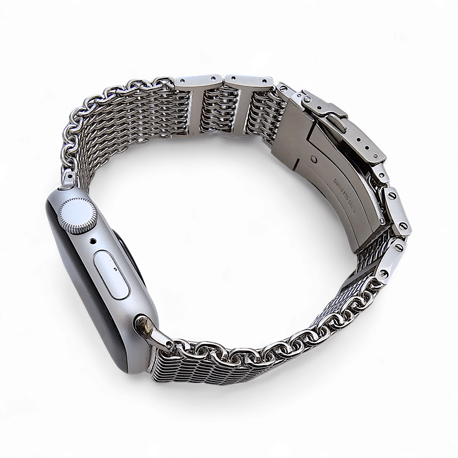 Shark Mesh 4.2mm Thick 316L Steel Bracelet For Apple Watch - Wrist Envy
