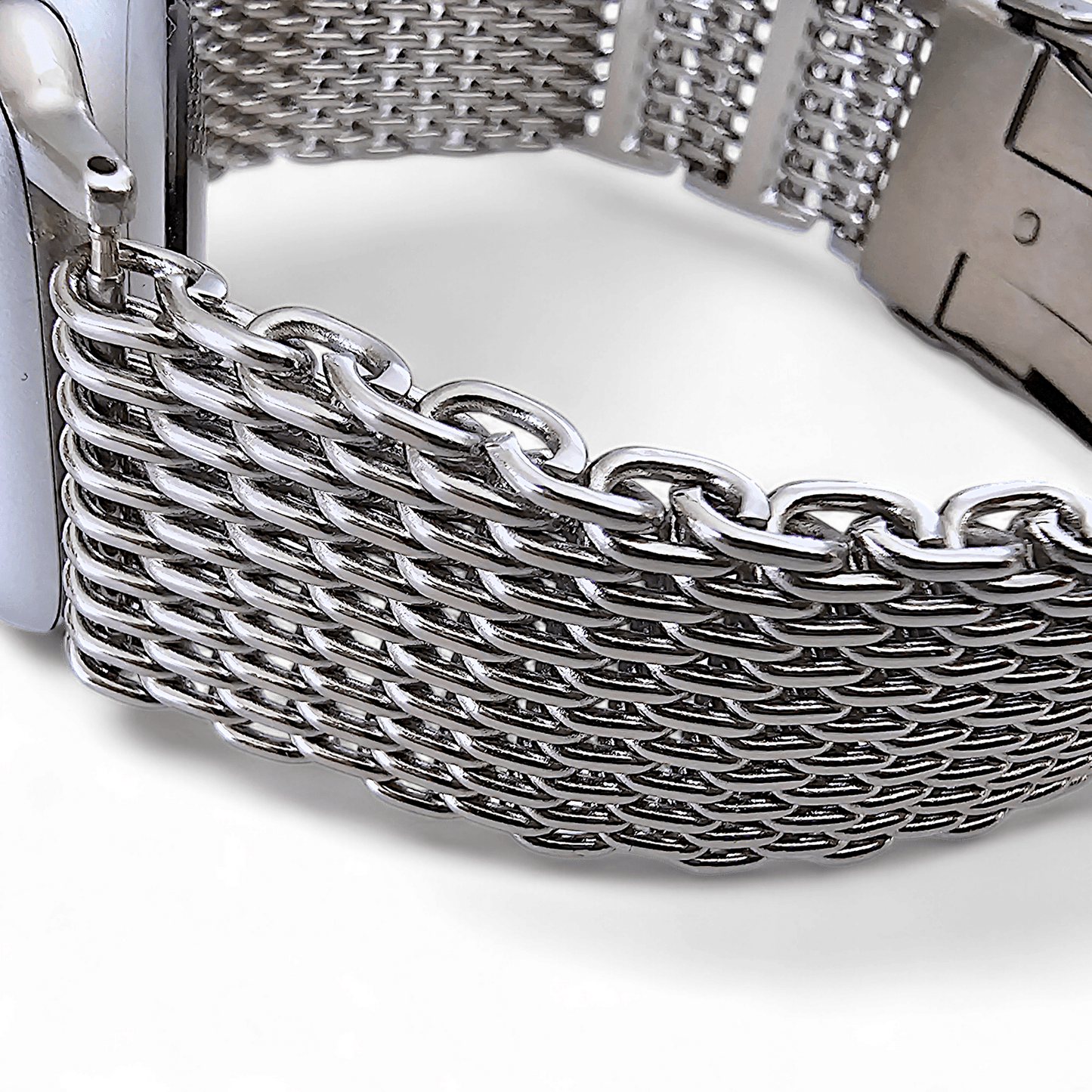 Shark Mesh 4.2mm Thick 316L Steel Bracelet For Apple Watch - Wrist Envy