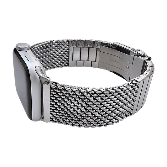Shark Mesh 5mm Thick 316L Steel Bracelet For Apple Watch - Wrist Envy