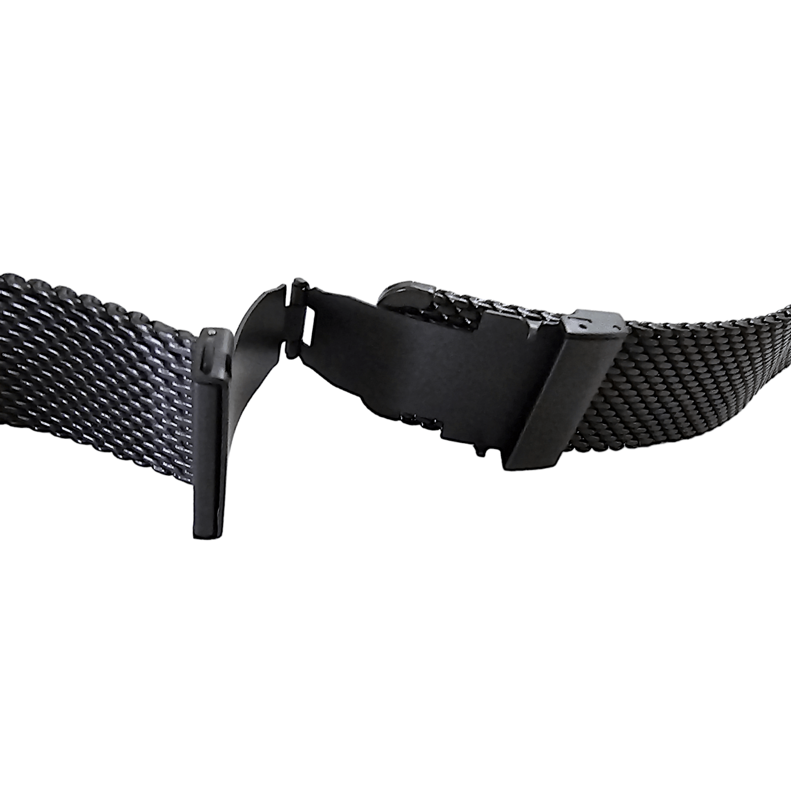 Shark Mesh Black High Quality 2.7mm Thick Milanese Watch Strap Band 18 20 22 mm - Wrist Envy