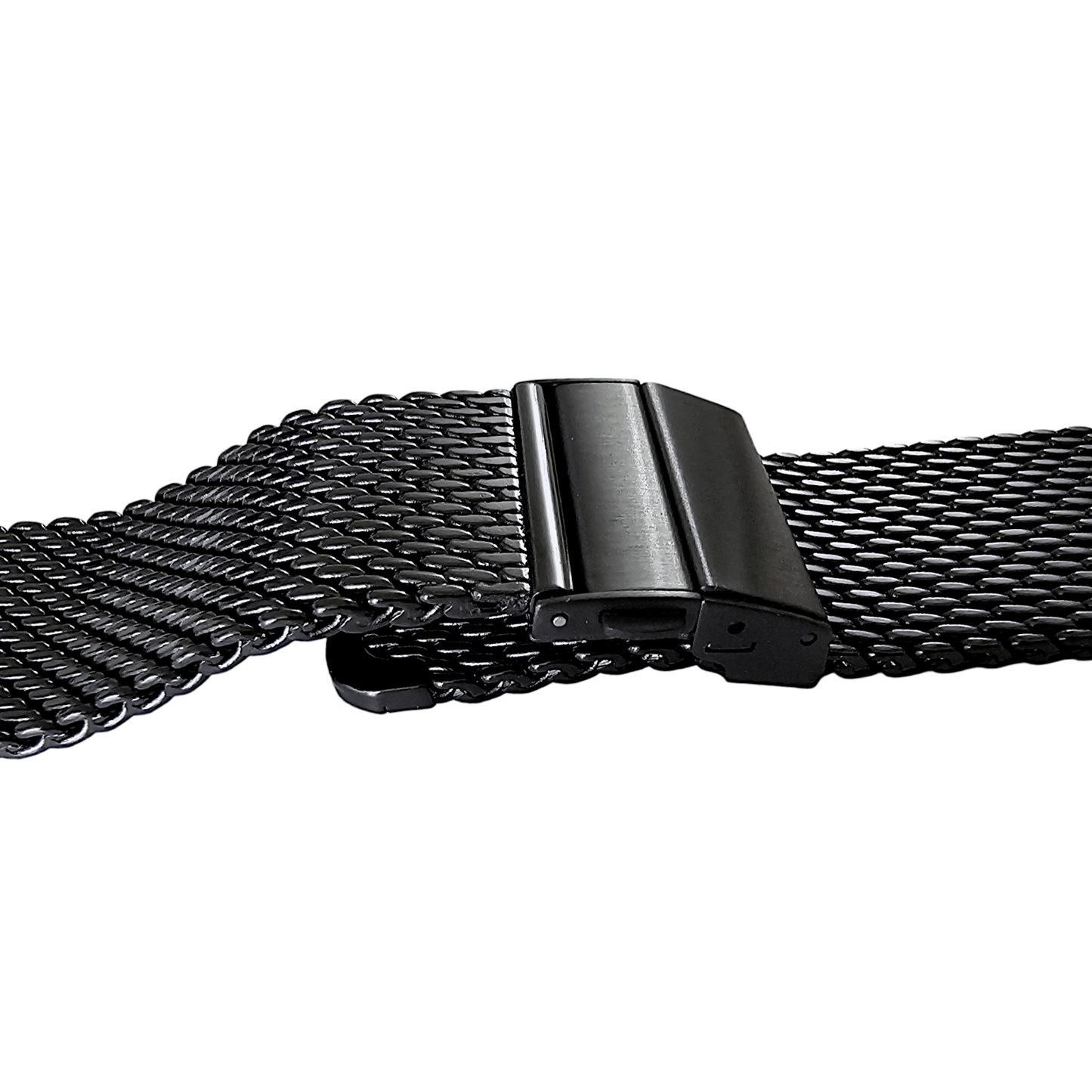 Shark Mesh Black High Quality 2.7mm Thick Milanese Watch Strap Band 18 20 22 mm - Wrist Envy