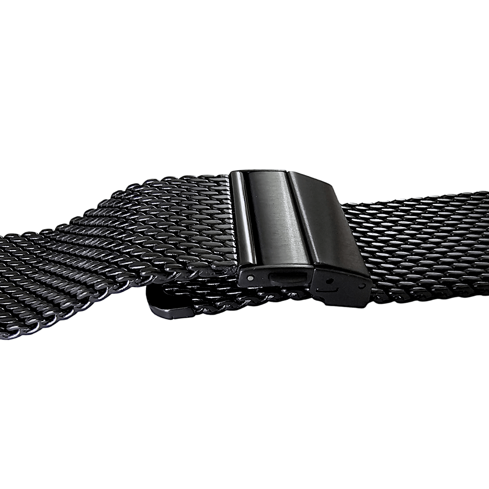 Shark Mesh Black High Quality 2.7mm Thick Milanese Watch Strap Band 18 20 22 mm - Wrist Envy