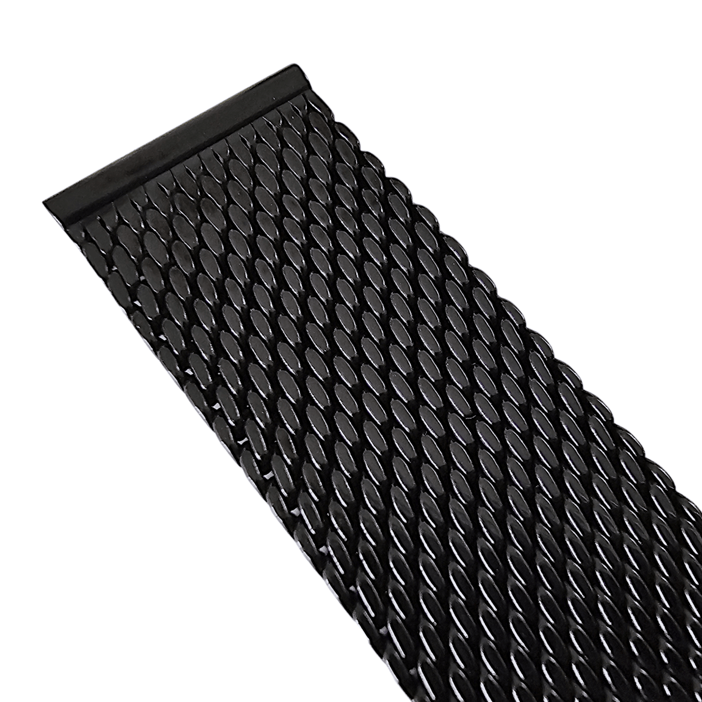 Shark Mesh Black High Quality 2.7mm Thick Milanese Watch Strap Band 18 20 22 mm - Wrist Envy
