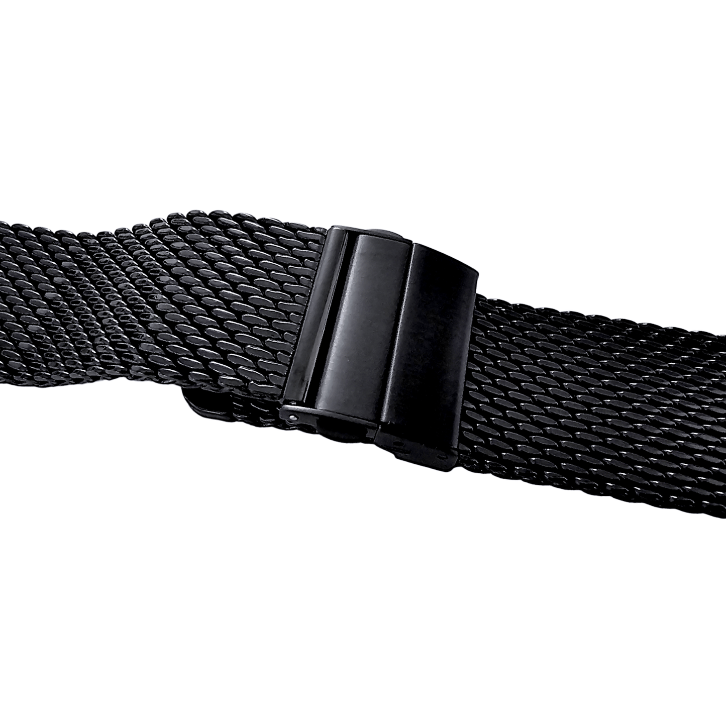 Shark Mesh Black High Quality 2.7mm Thick Milanese Watch Strap Band 18 20 22 mm - Wrist Envy