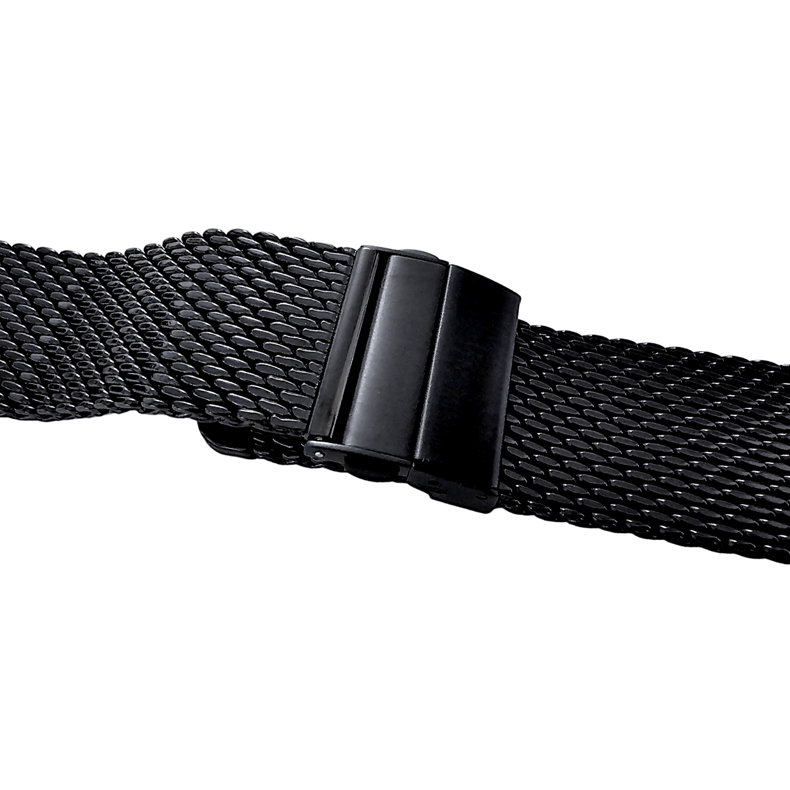 Shark Mesh Black High Quality 2.7mm Thick Milanese Watch Strap Band 18 20 22 mm - Wrist Envy