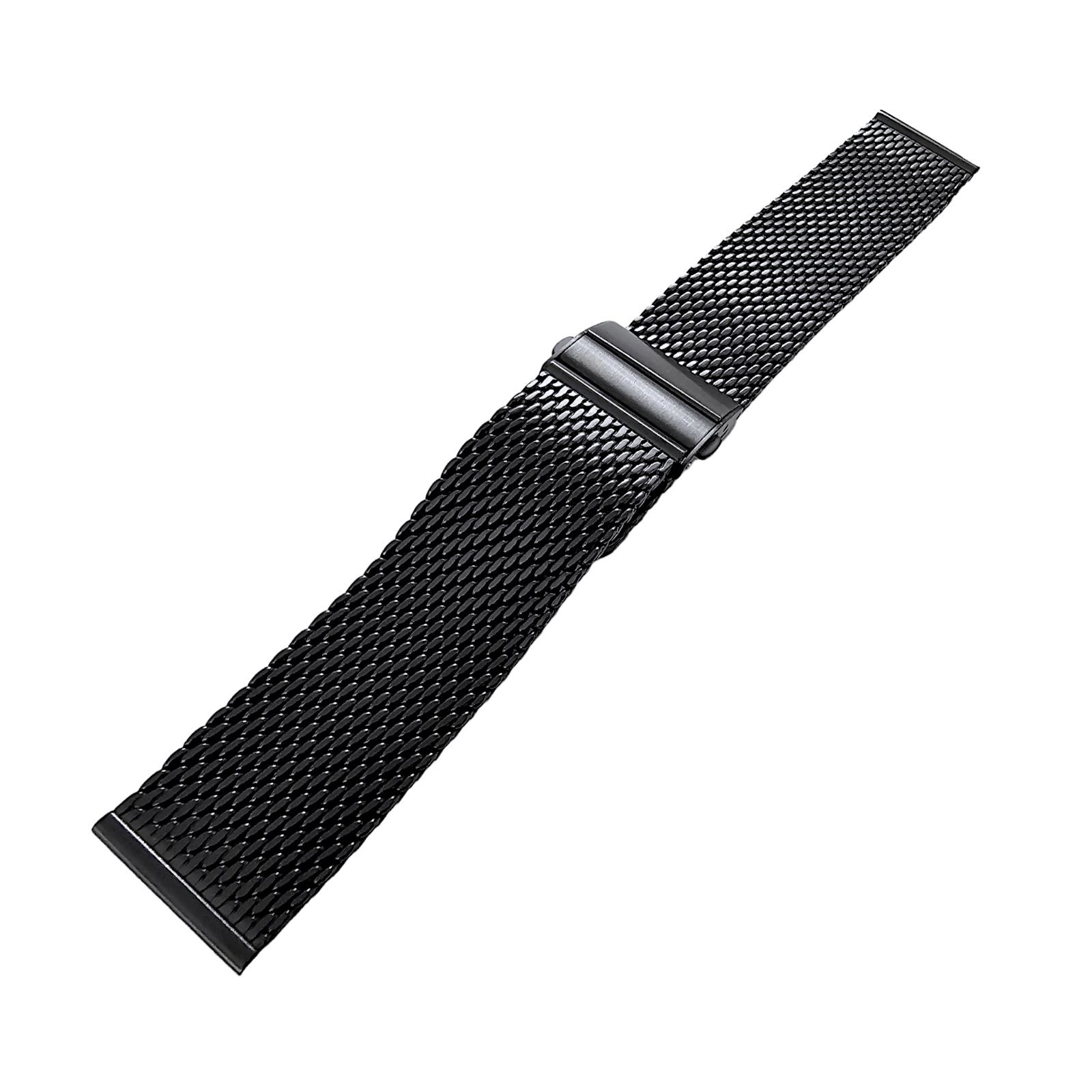 Shark Mesh Black High Quality 2.7mm Thick Milanese Watch Strap Band 18 20 22 mm - Wrist Envy