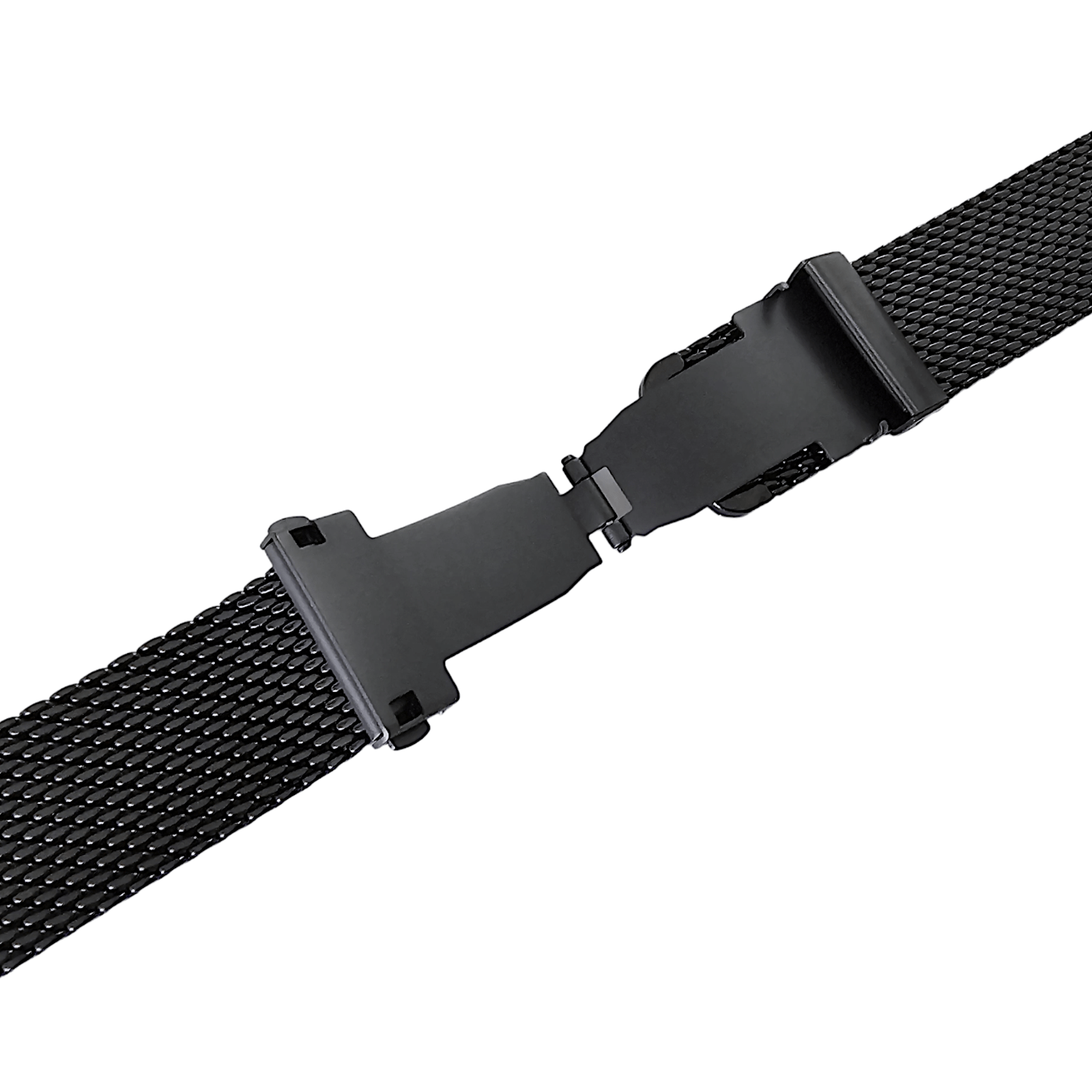 Shark Mesh Black High Quality 2.7mm Thick Milanese Watch Strap Band 18 20 22 mm - Wrist Envy