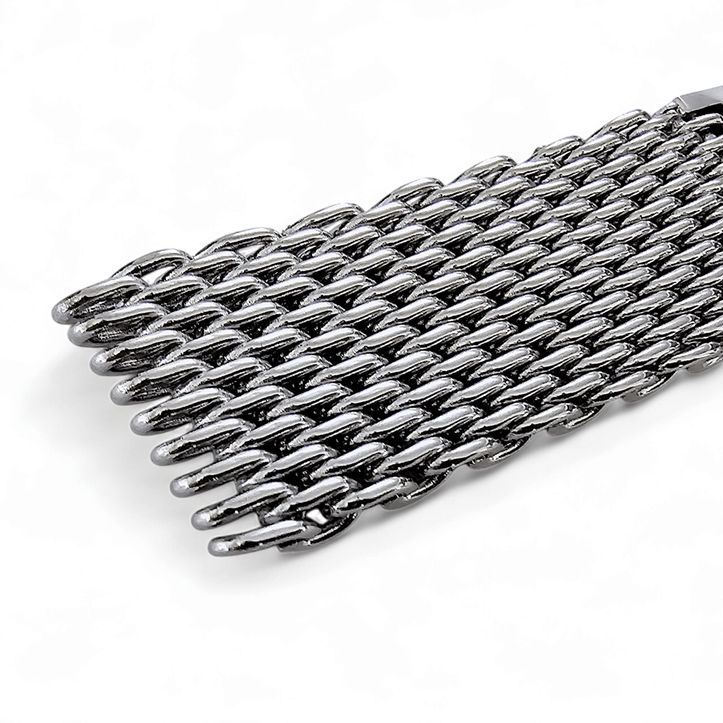 Shark Mesh Genuine H Link 4.2mm Thick Bracelet 316L Stainless Steel 20mm 22mm - Wrist Envy