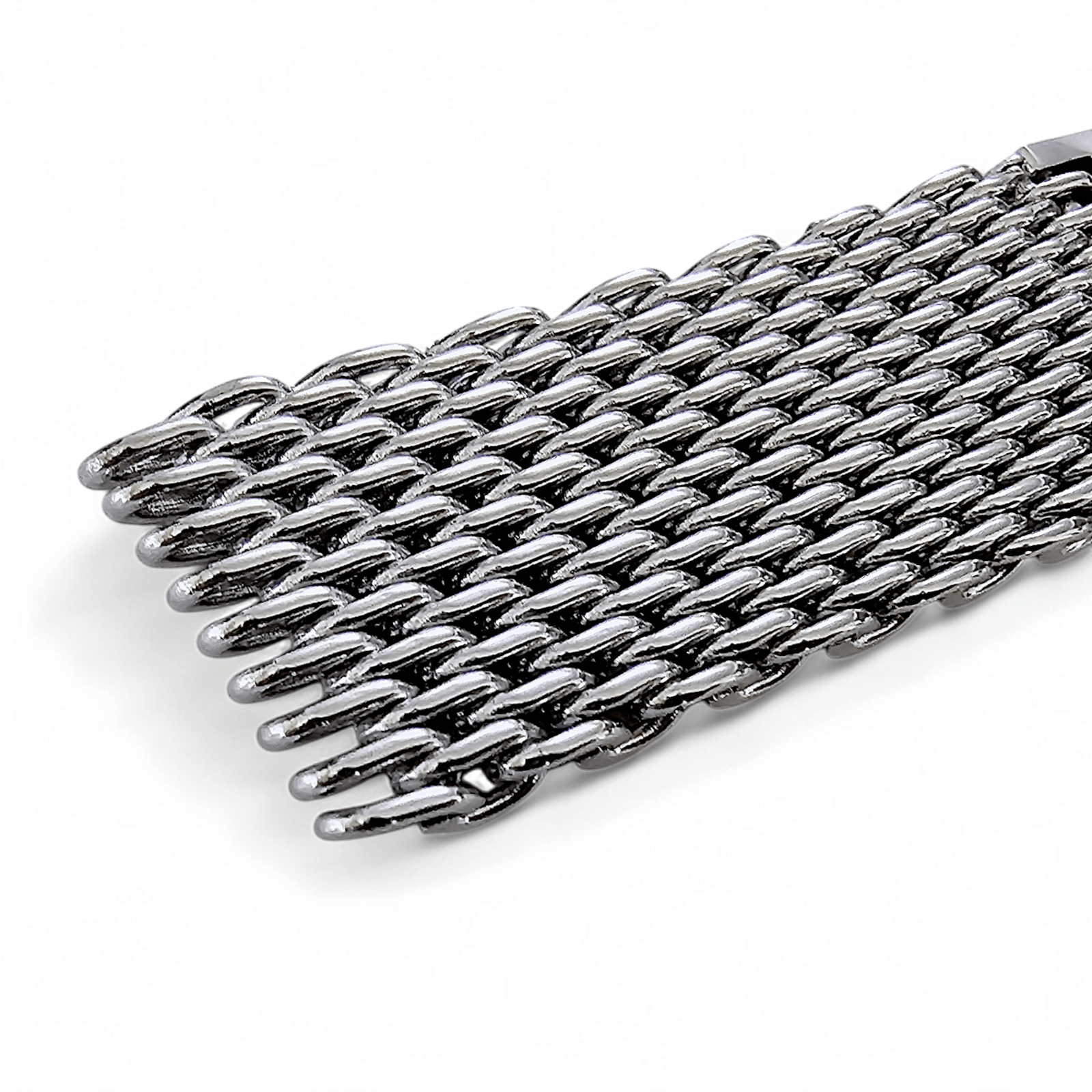 Shark Mesh Genuine H Link 4.2mm Thick Bracelet 316L Stainless Steel 20mm 22mm - Wrist Envy