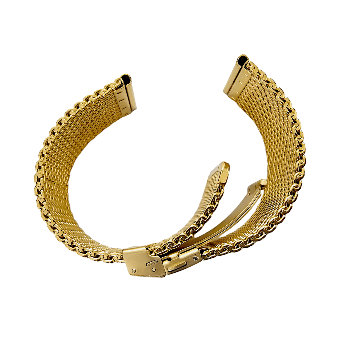 Shark Mesh High Quality 2.7mm Thick Milanese Watch Strap Band Gold 18 20 22 mm - Wrist Envy