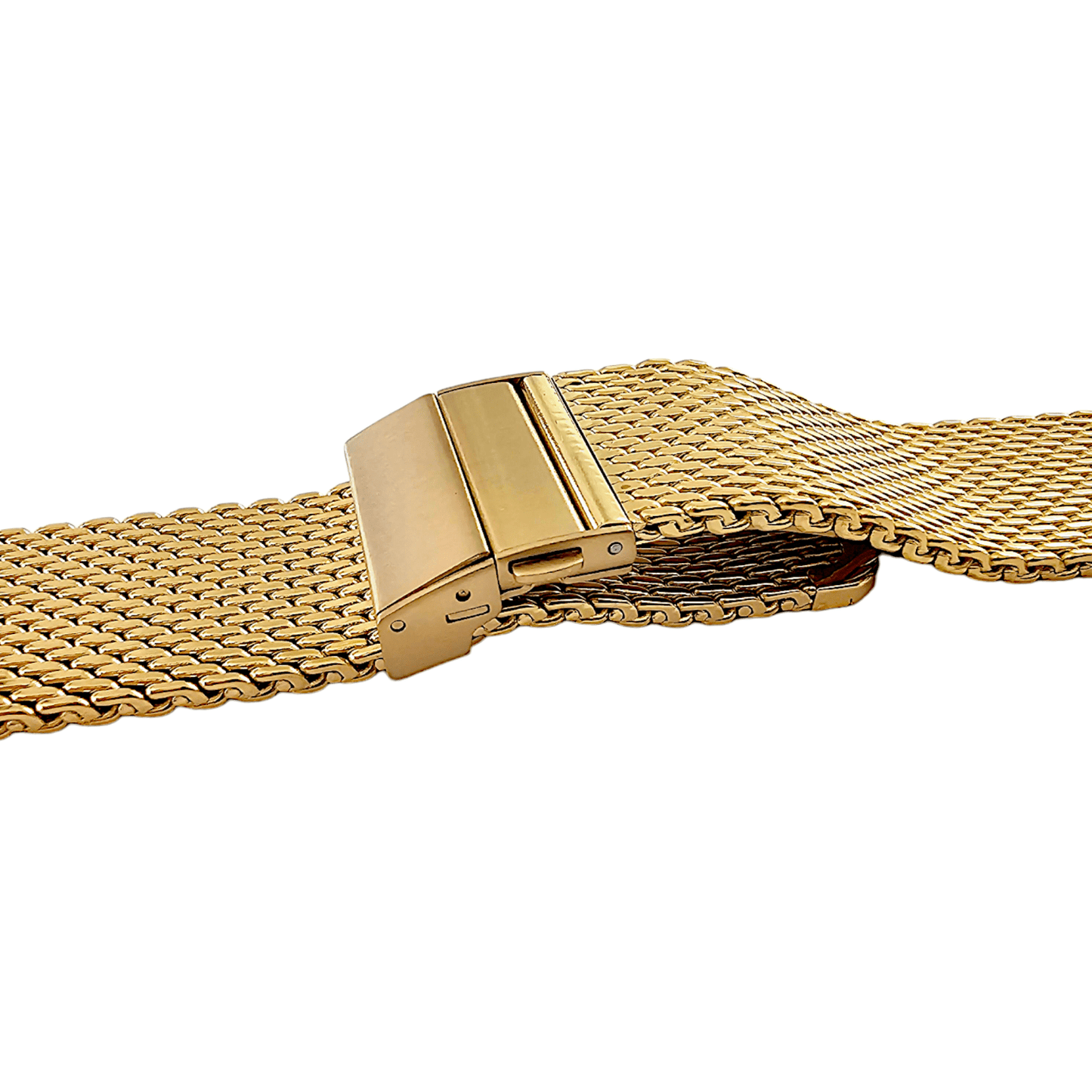Shark Mesh High Quality 2.7mm Thick Milanese Watch Strap Band Gold 18 20 22 mm - Wrist Envy