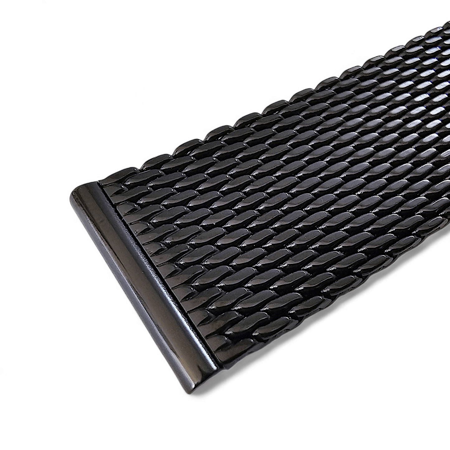 Shark Mesh High Quality 2.7mm Thick Watch Strap 20mm Black PVD - Wrist Envy