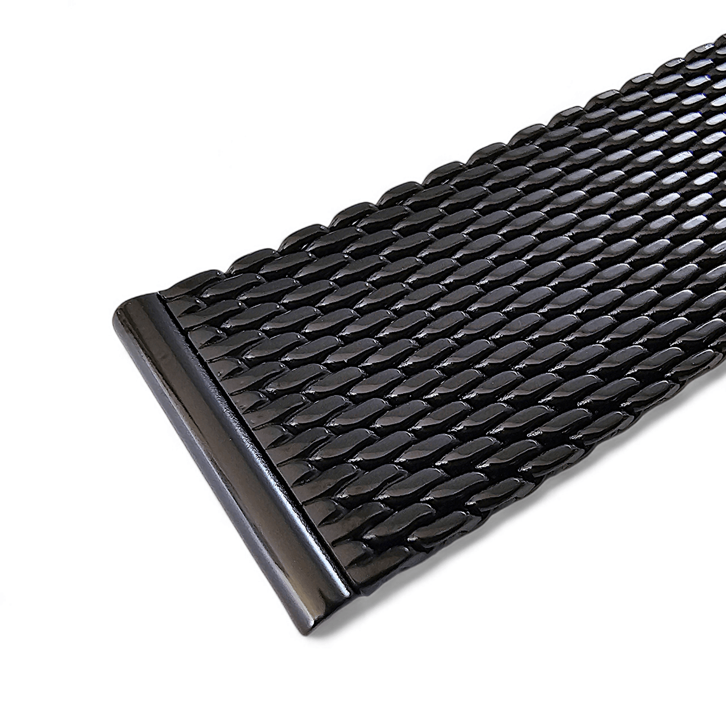 Shark Mesh High Quality 2.7mm Thick Watch Strap 20mm Black PVD - Wrist Envy