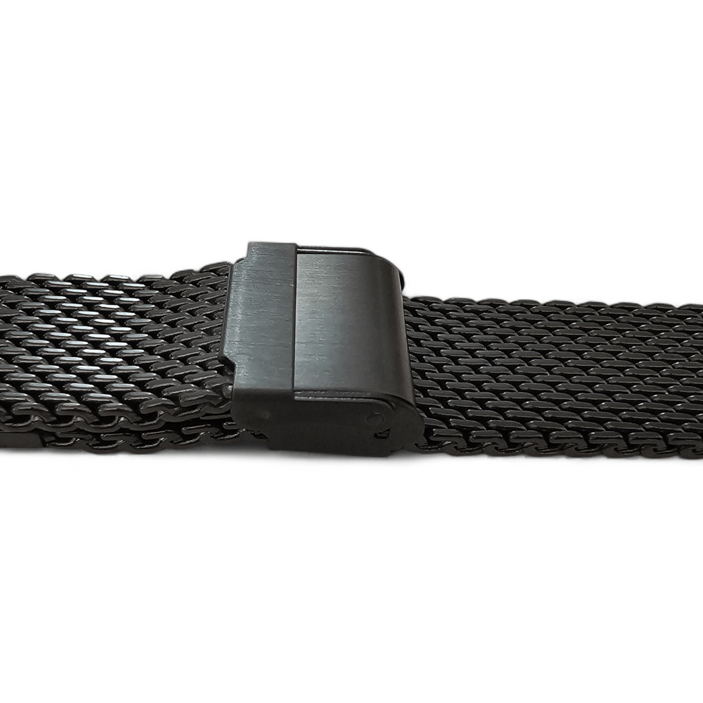 Shark Mesh High Quality 2.7mm Thick Watch Strap 20mm Black PVD - Wrist Envy
