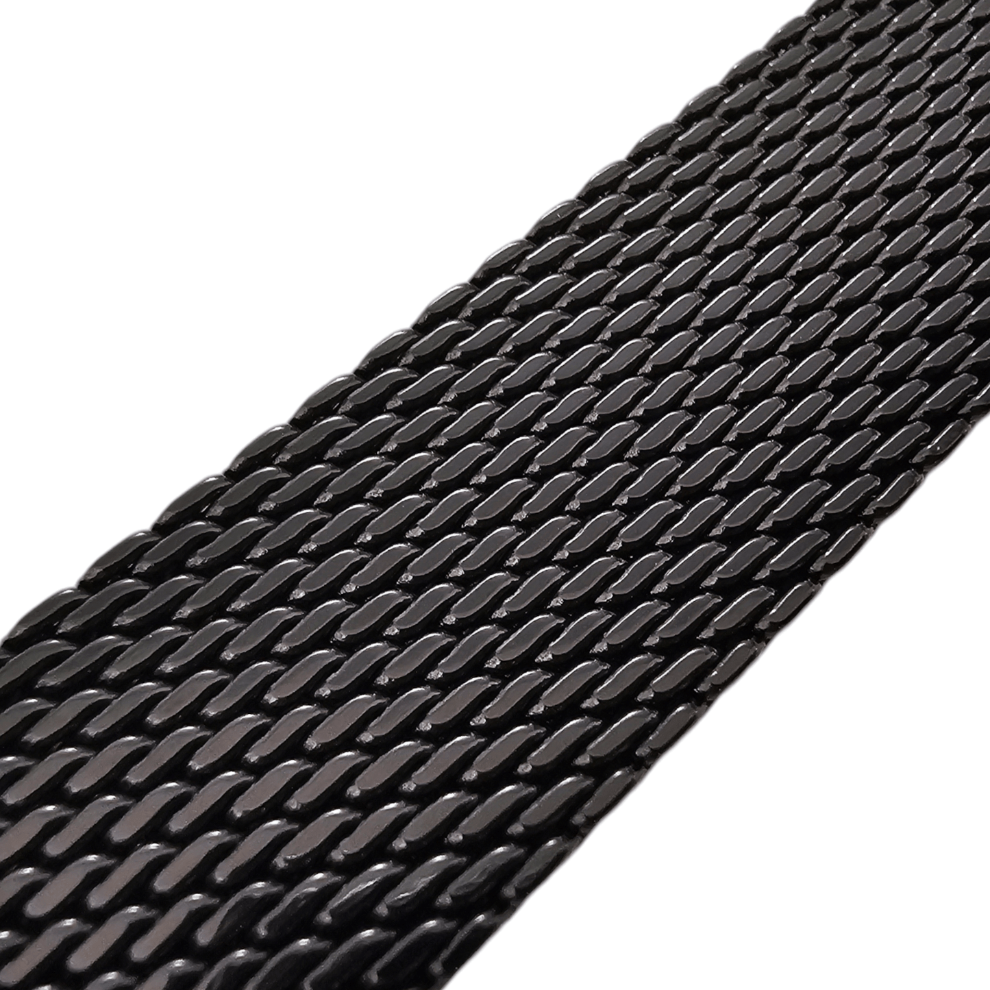 Shark Mesh High Quality 2.7mm Thick Watch Strap 20mm Black PVD - Wrist Envy
