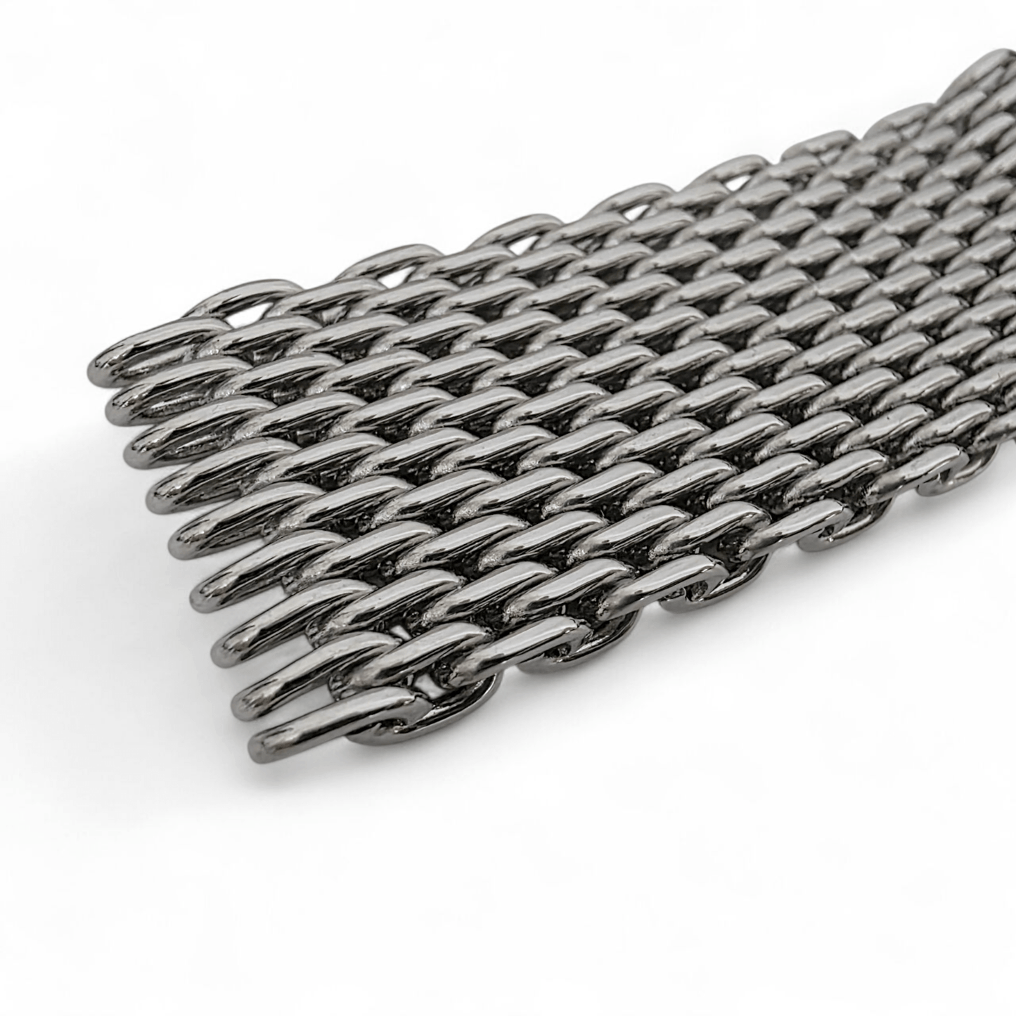 Shark Mesh Watch Bracelet XL Wrists Only 316L Stainless Steel Strap 20mm 22mm - Wrist Envy