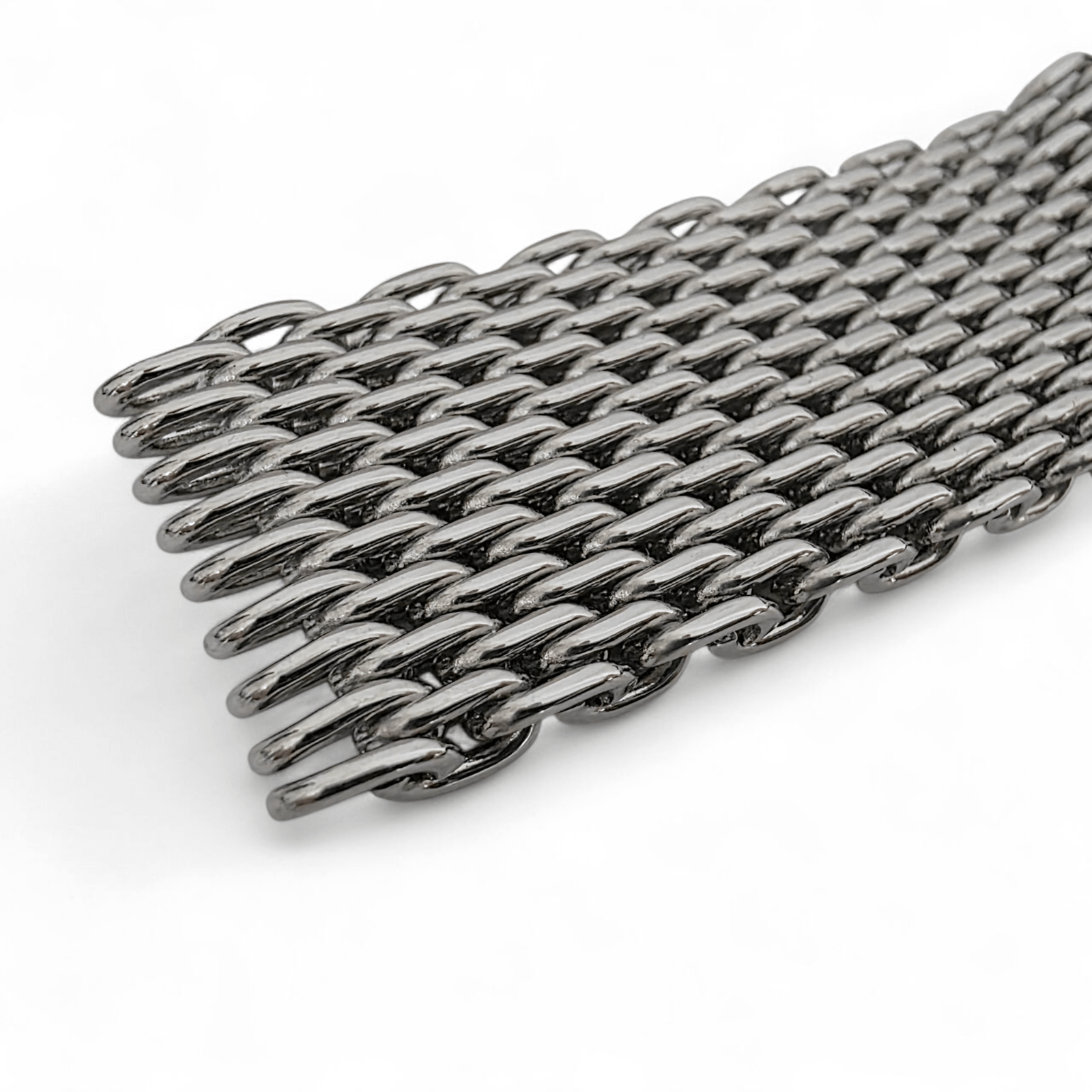 Shark Mesh Watch Bracelet XL Wrists Only 316L Stainless Steel Strap 20mm 22mm - Wrist Envy