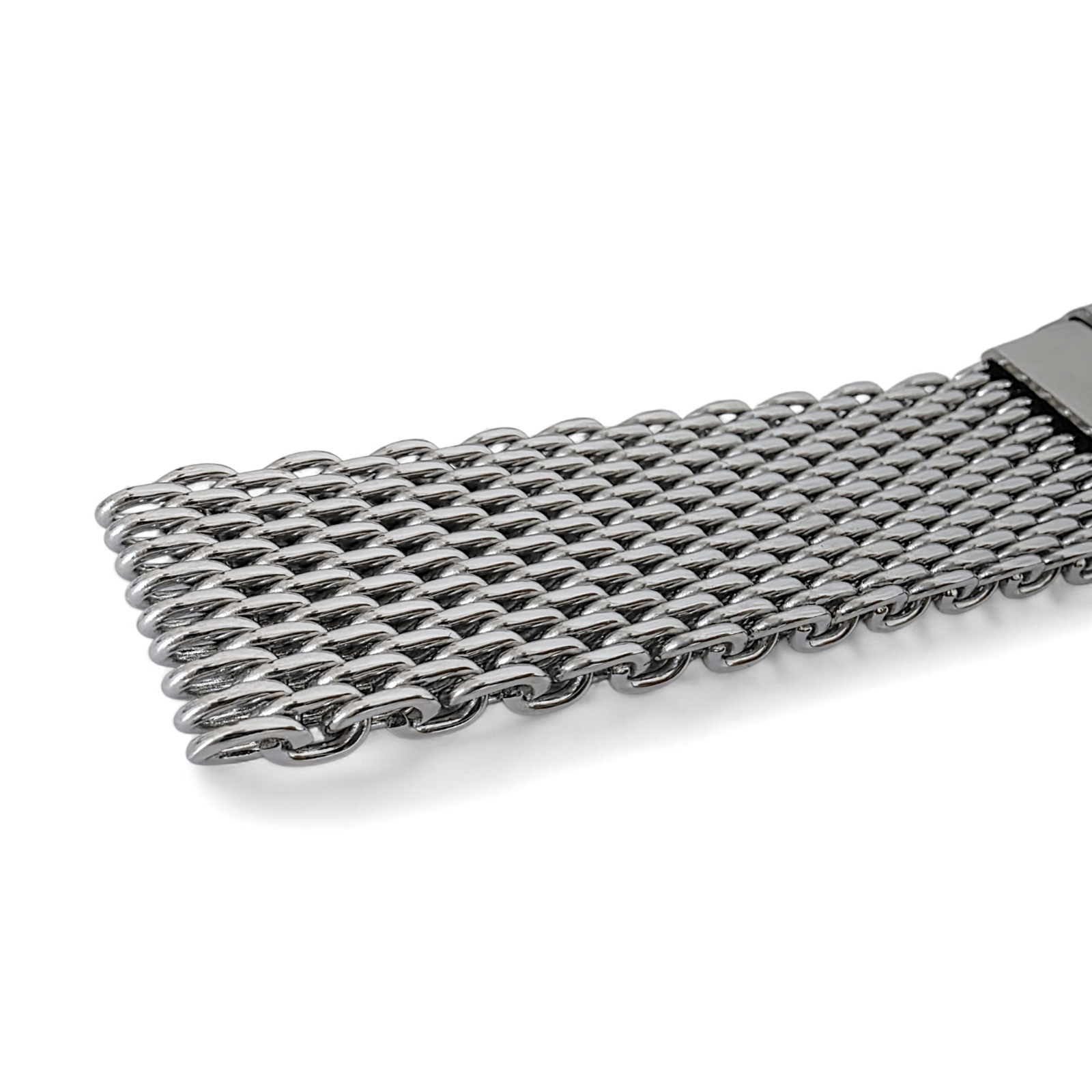 Shark Mesh Watch Bracelet XL Wrists Only 316L Stainless Steel Strap 20mm 22mm - Wrist Envy