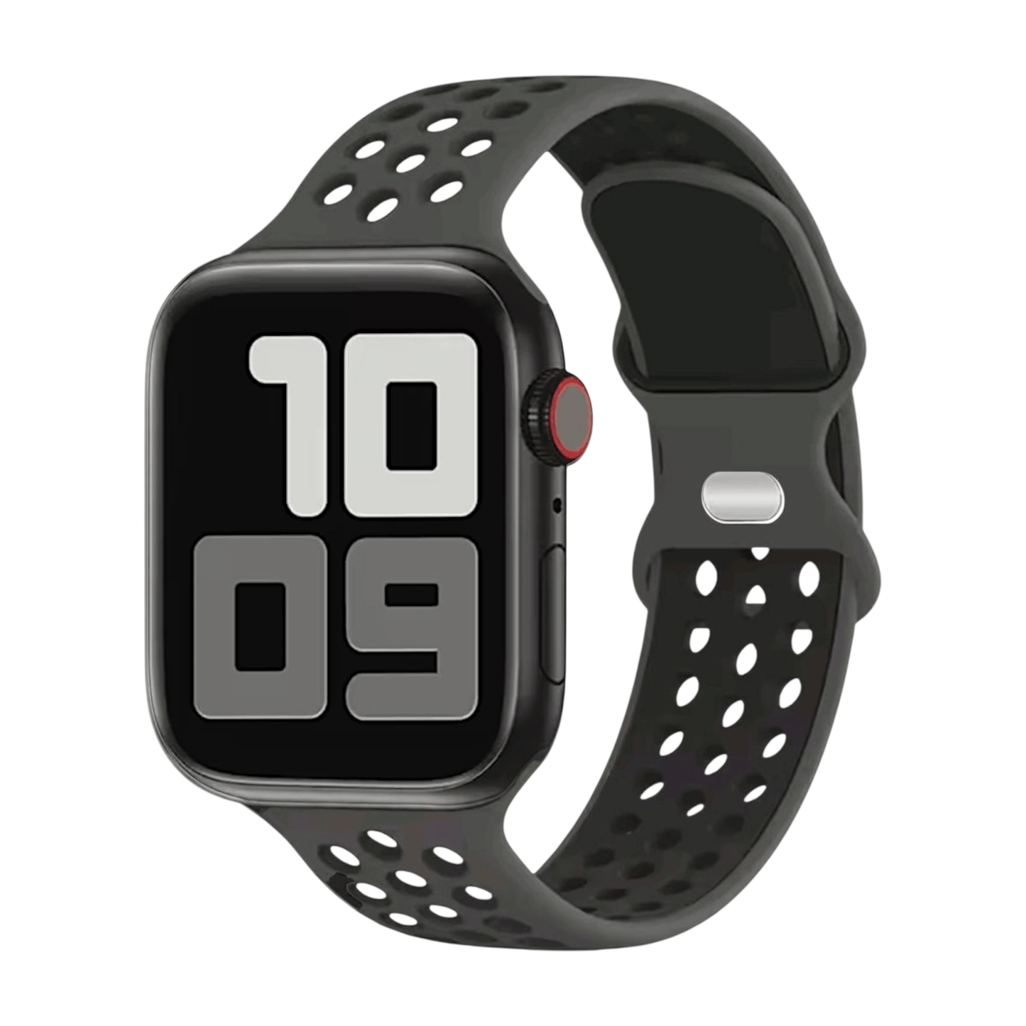 Silicone Sports Band For Apple Watch All Black - Wrist Envy