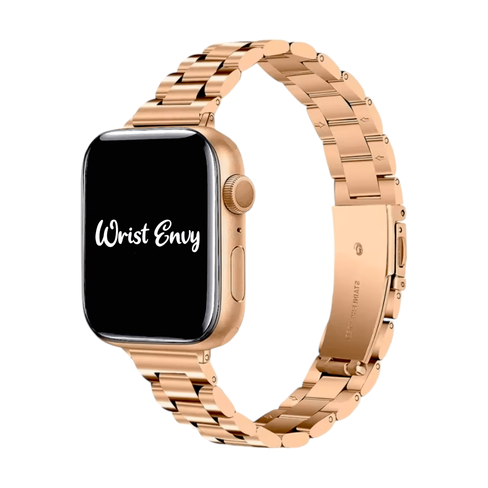 Skinny Oyster Bracelet for Apple Watch Rose Gold - Wrist Envy