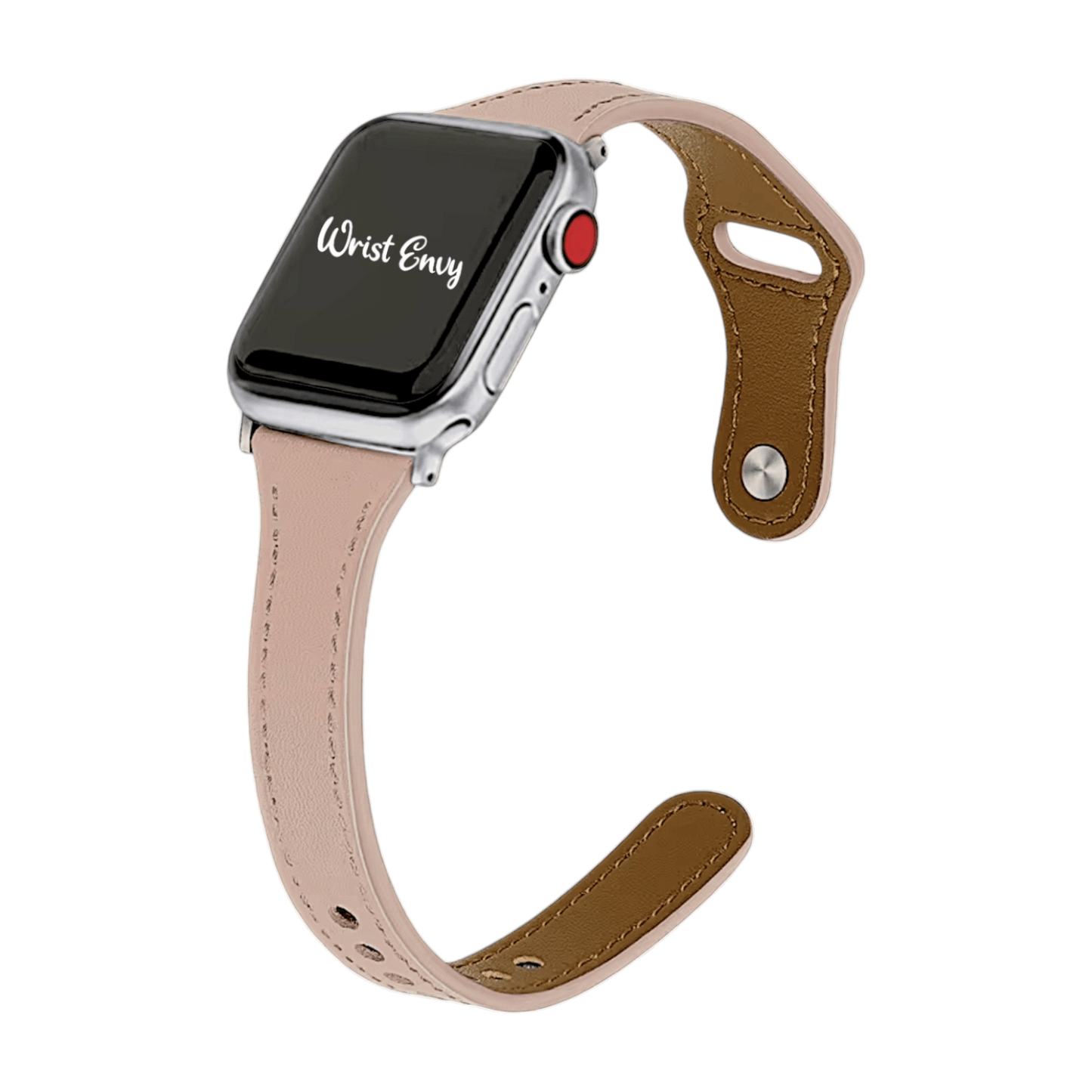 Slim Leather Strap for Apple Watch Dusty Pink - Wrist Envy