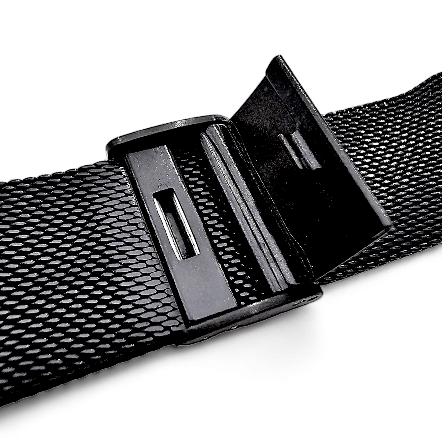 Slim metal milanese Black PVD stainless steel bracelet for Apple Watch - Wrist Envy