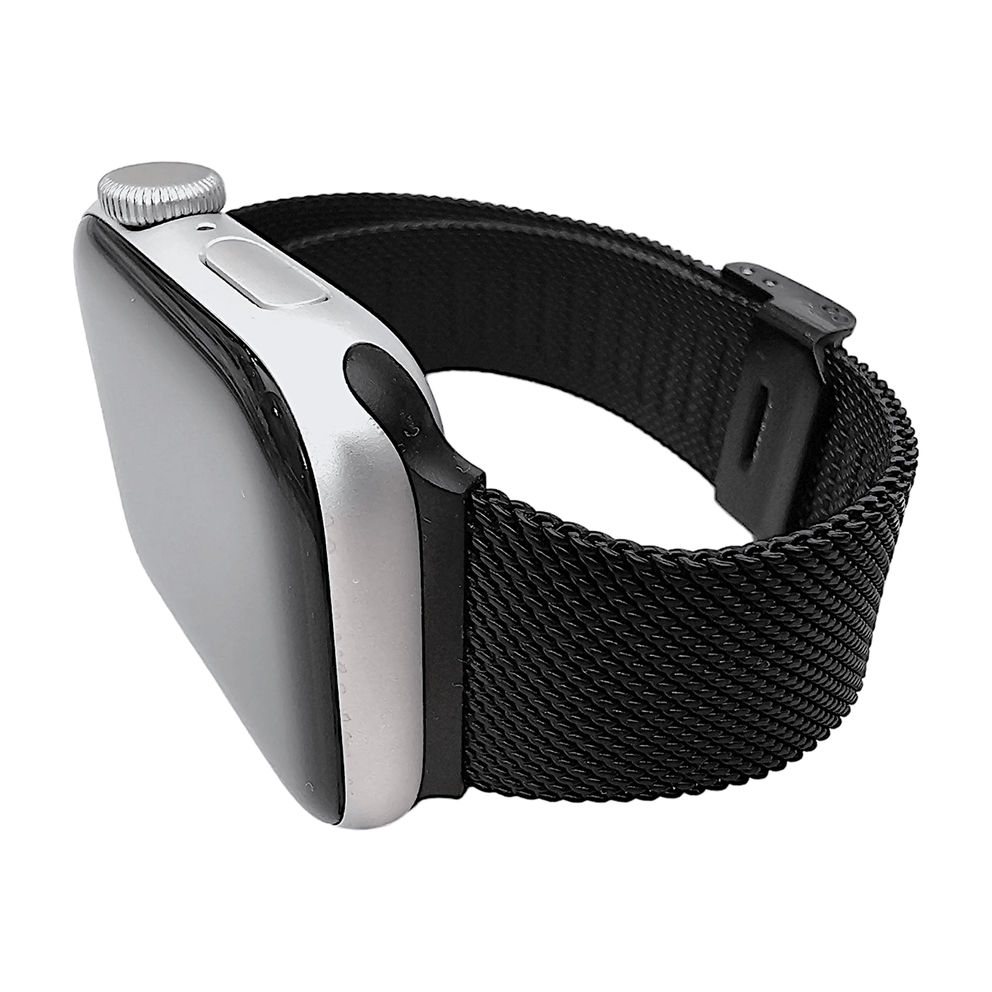 Slim metal milanese Black PVD stainless steel bracelet for Apple Watch - Wrist Envy
