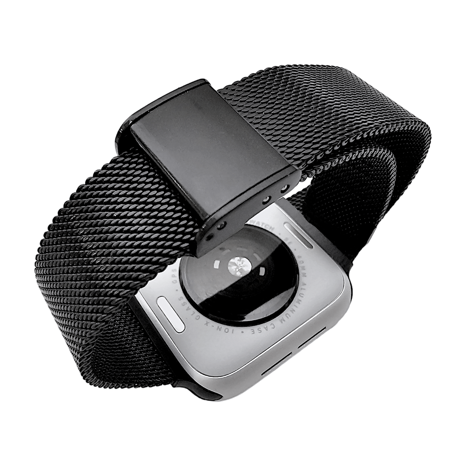 Slim metal milanese Black PVD stainless steel bracelet for Apple Watch - Wrist Envy