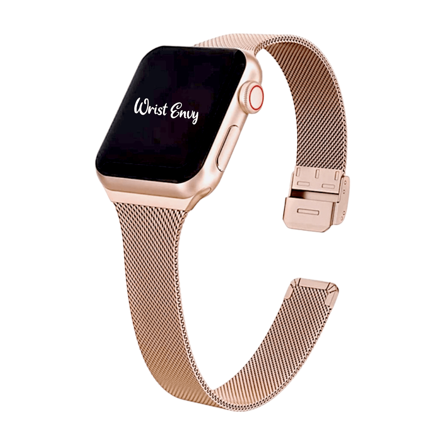 Slim Milanese Mesh Bracelet for Apple Watch Rose Gold - Wrist Envy