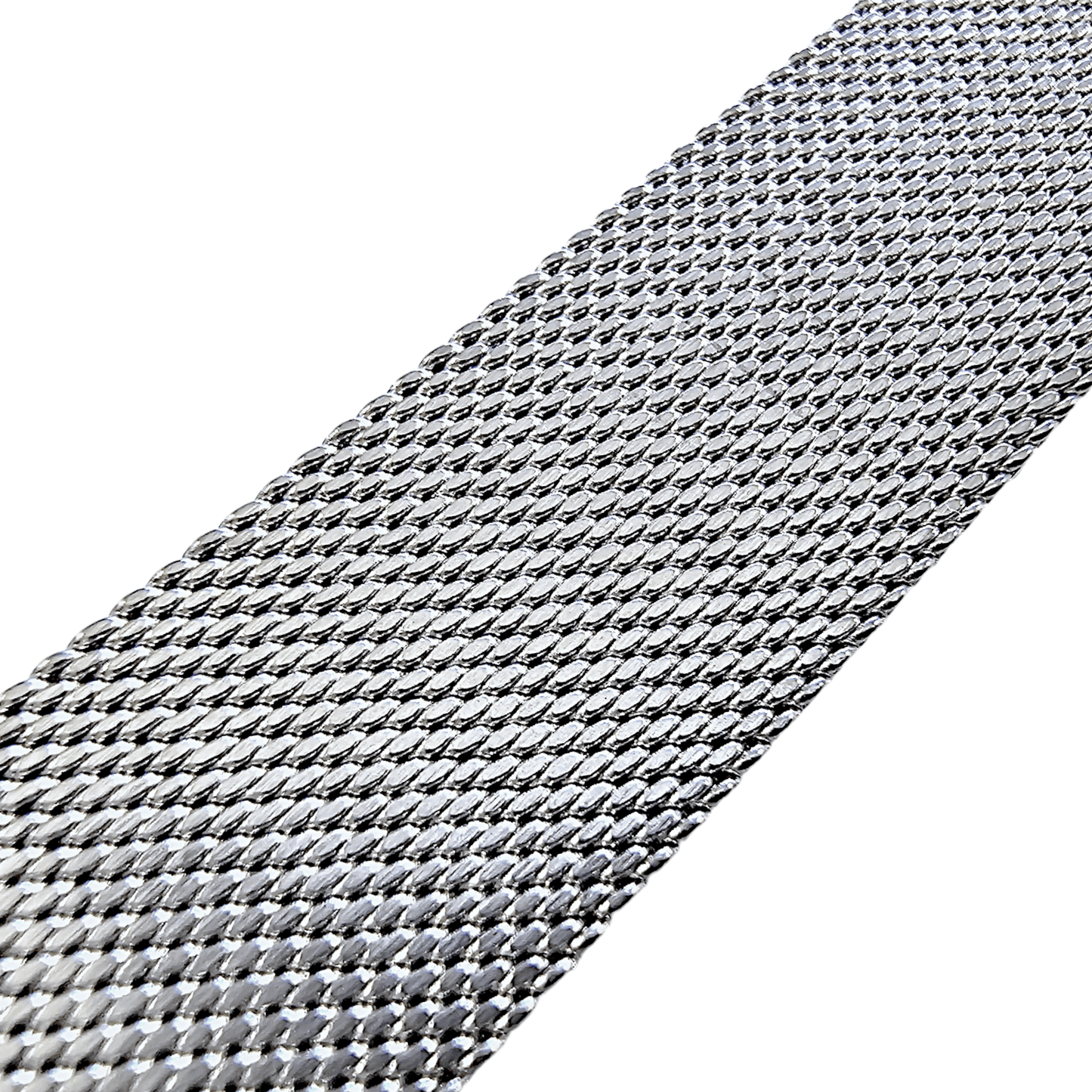 Slim milanese stainless steel bracelet for Apple Watch Silver Coloured - Wrist Envy