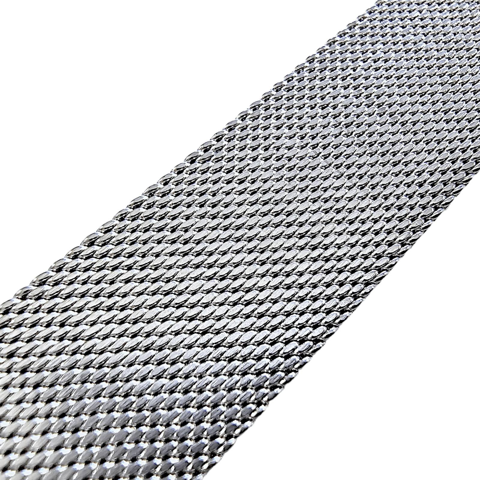 Slim milanese stainless steel bracelet for Apple Watch Silver Coloured - Wrist Envy