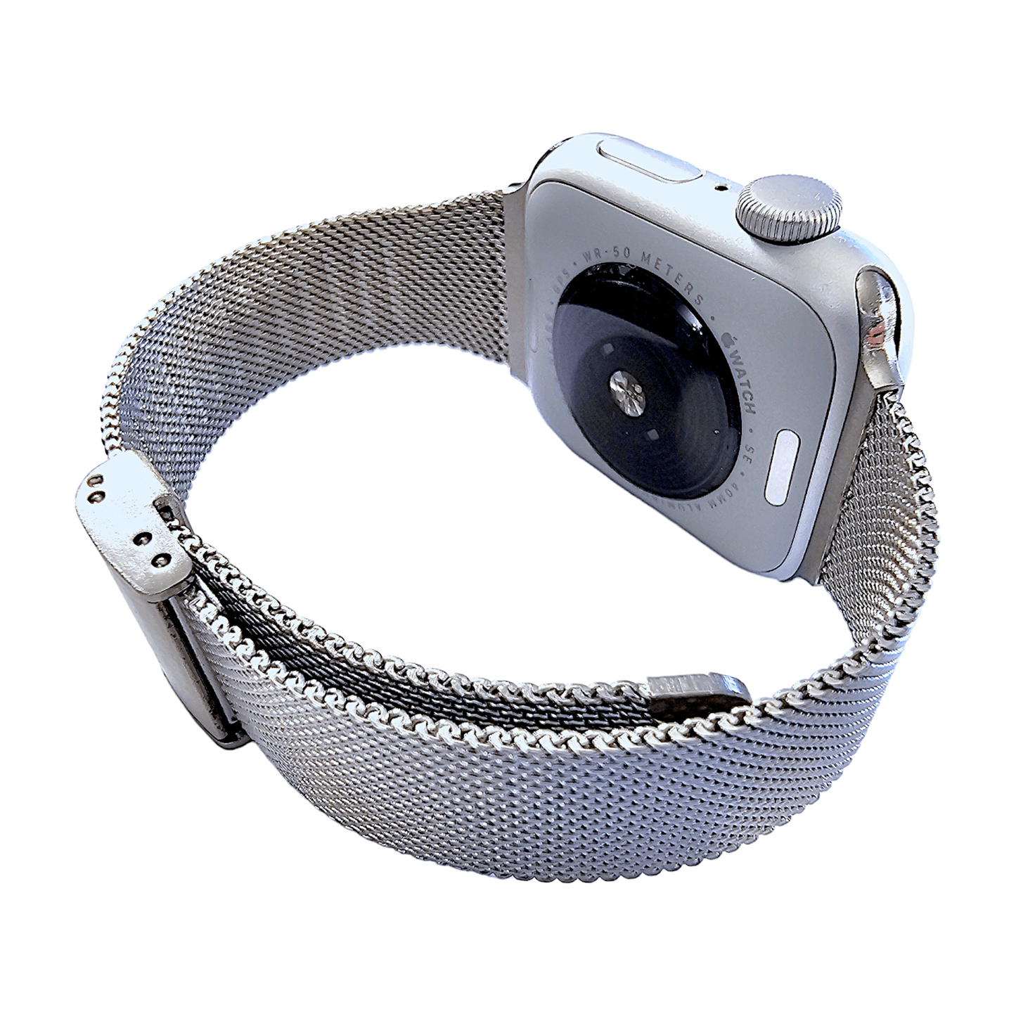 Slim milanese stainless steel bracelet for Apple Watch Silver Coloured - Wrist Envy