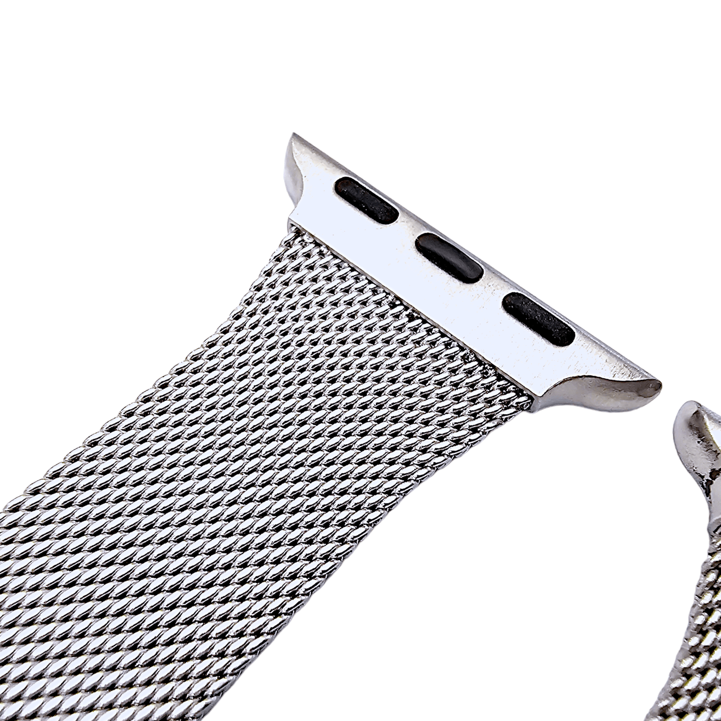 Slim milanese stainless steel bracelet for Apple Watch Silver Coloured - Wrist Envy