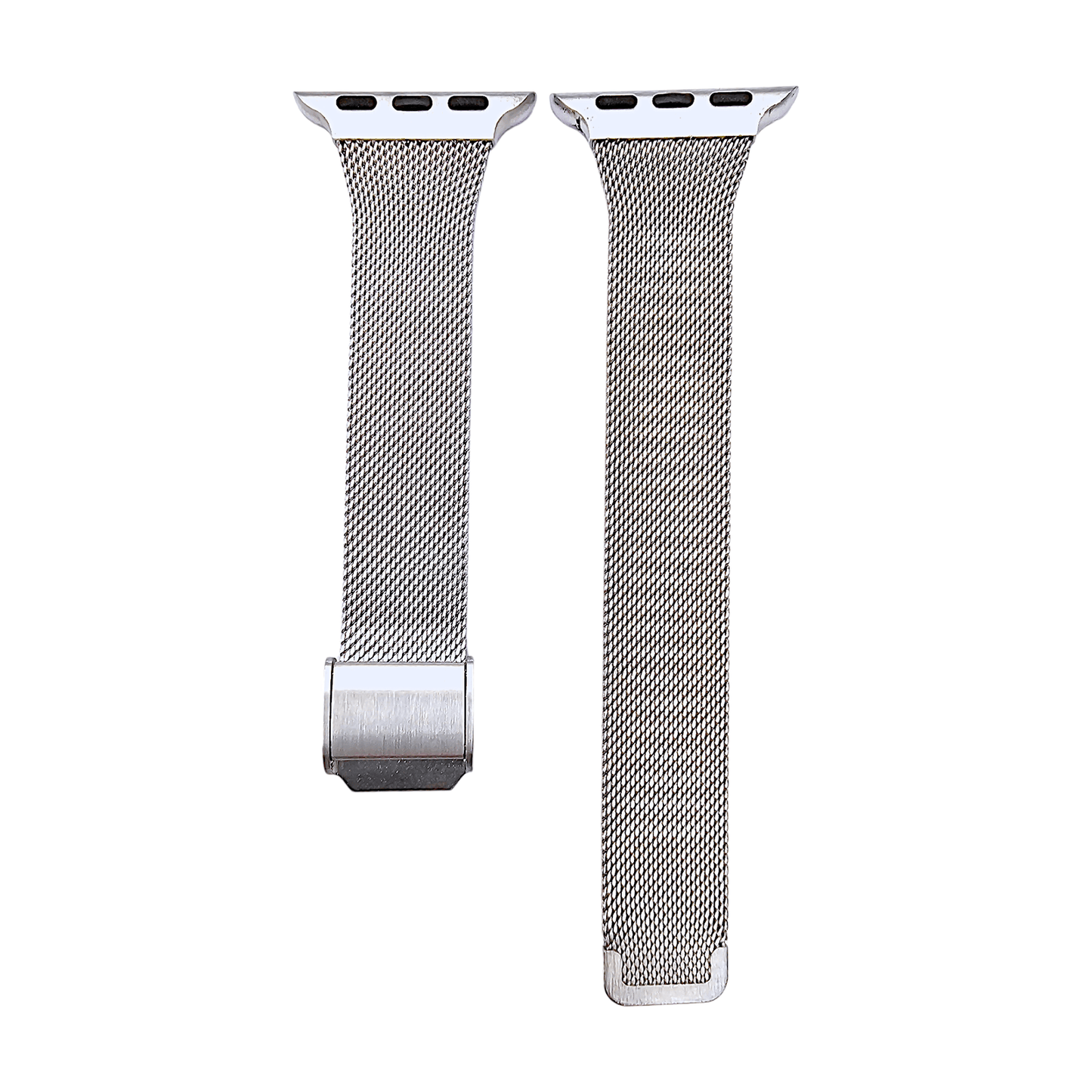 Slim milanese stainless steel bracelet for Apple Watch Silver Coloured - Wrist Envy