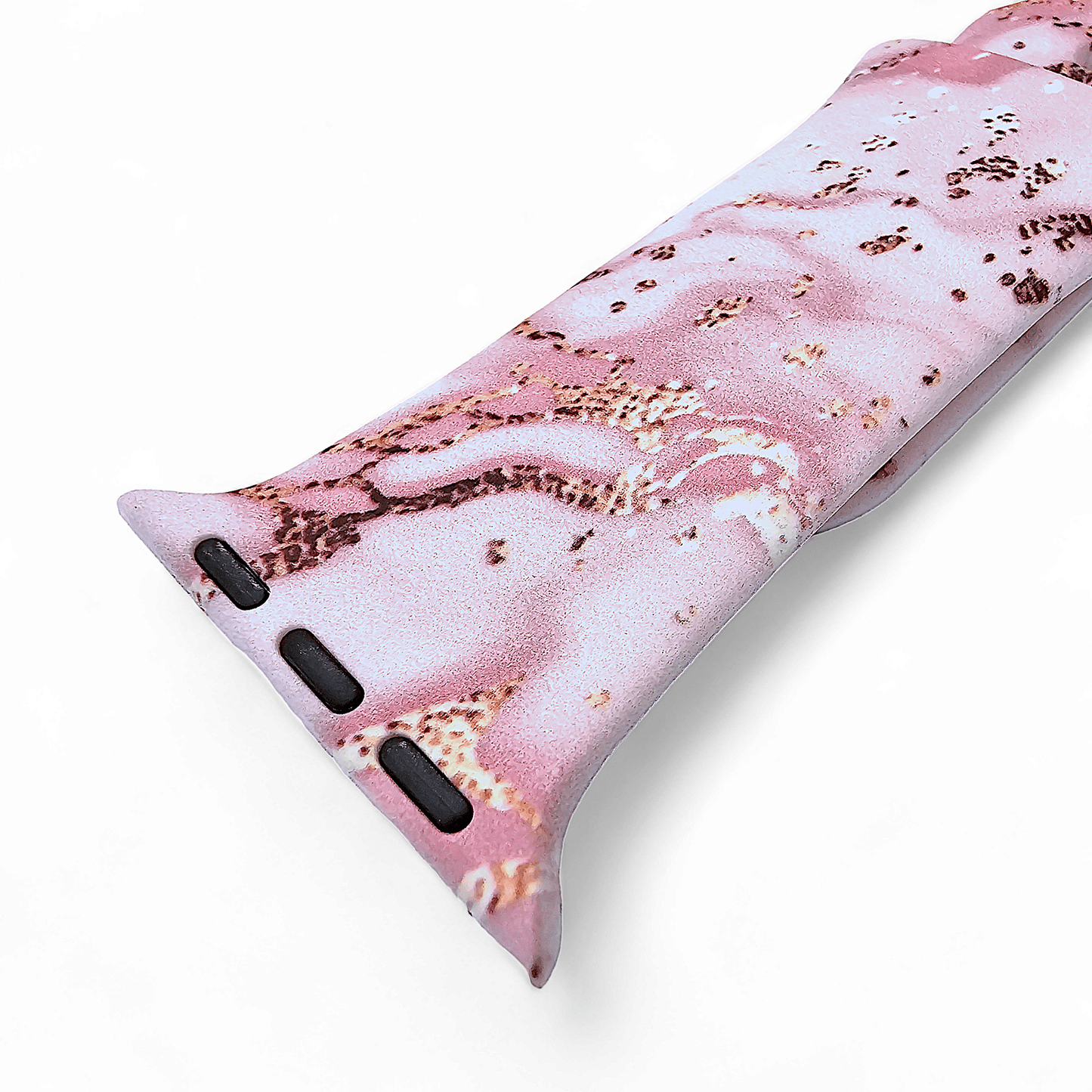 Soft Silicone Pink Marble Watch Strap For Apple Watch - Wrist Envy