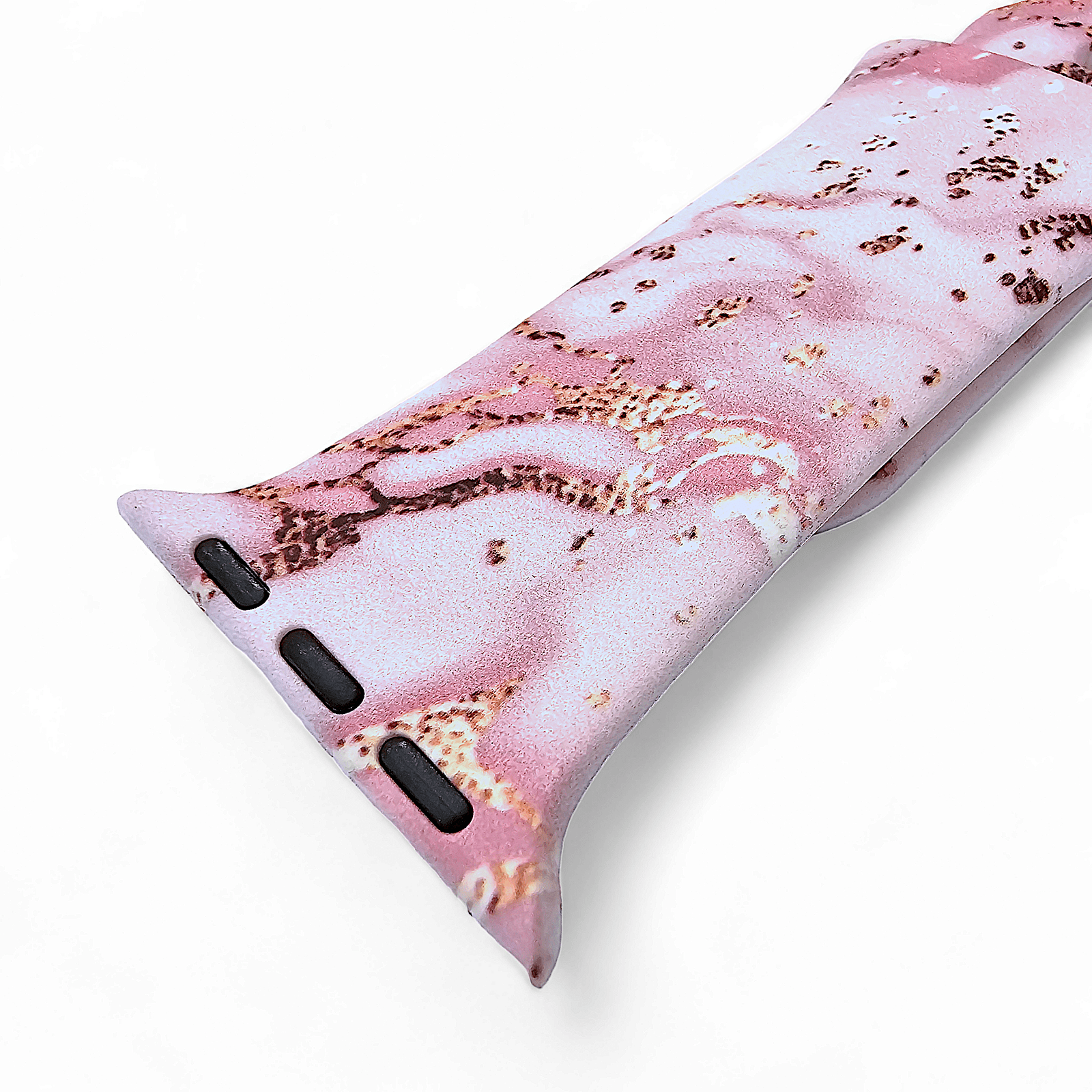 Soft Silicone Pink Marble Watch Strap For Apple Watch - Wrist Envy